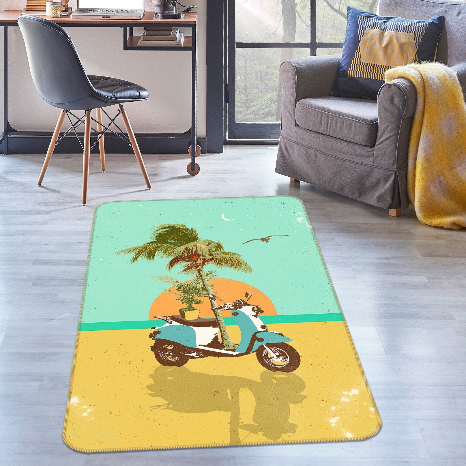 3D Beach Sunrise 1014 Showdeer Rug Non Slip Rug Mat Mat AJ Creativity Home 