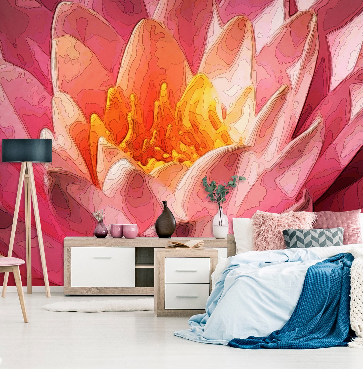 3D Flower Texture 9159 Alius Herb Wall Mural Wall Murals