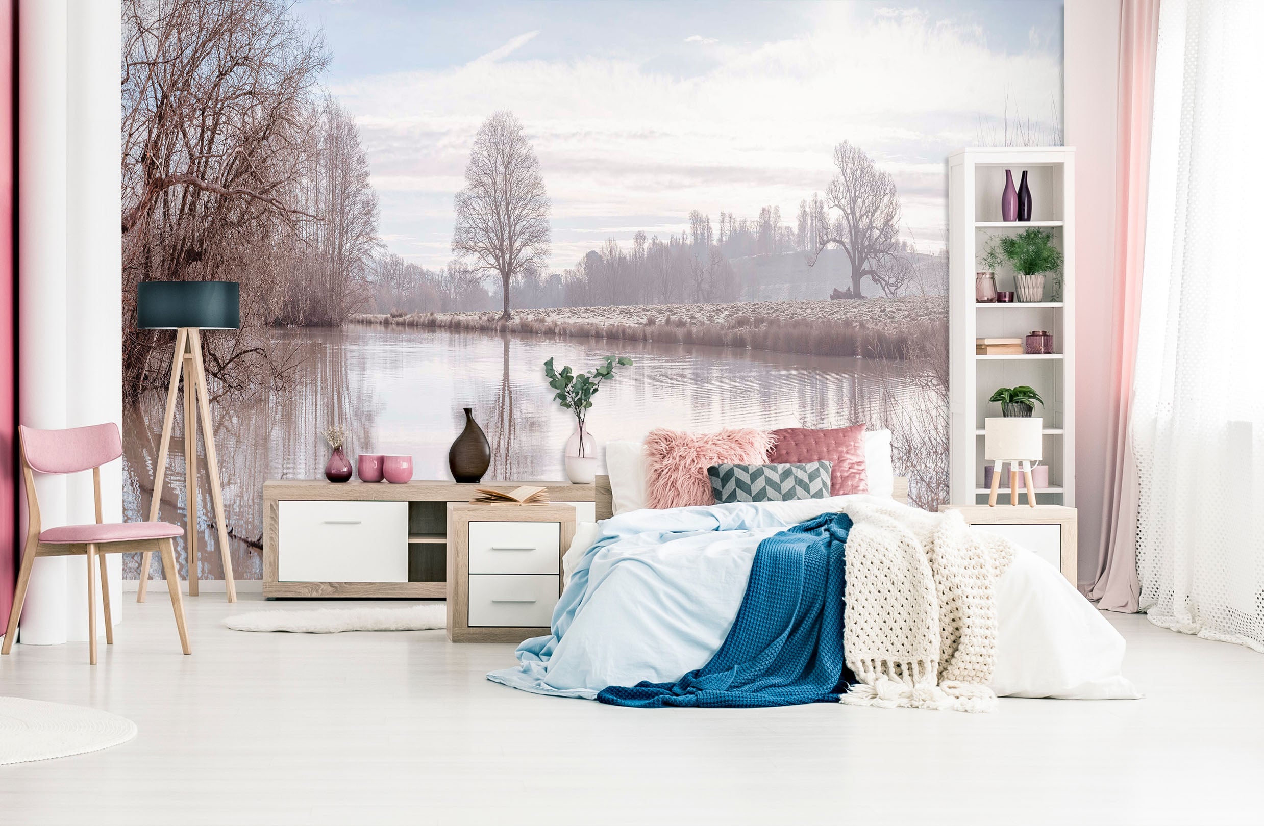 3D Outdoor Lake 6132 Assaf Frank Wall Mural Wall Murals