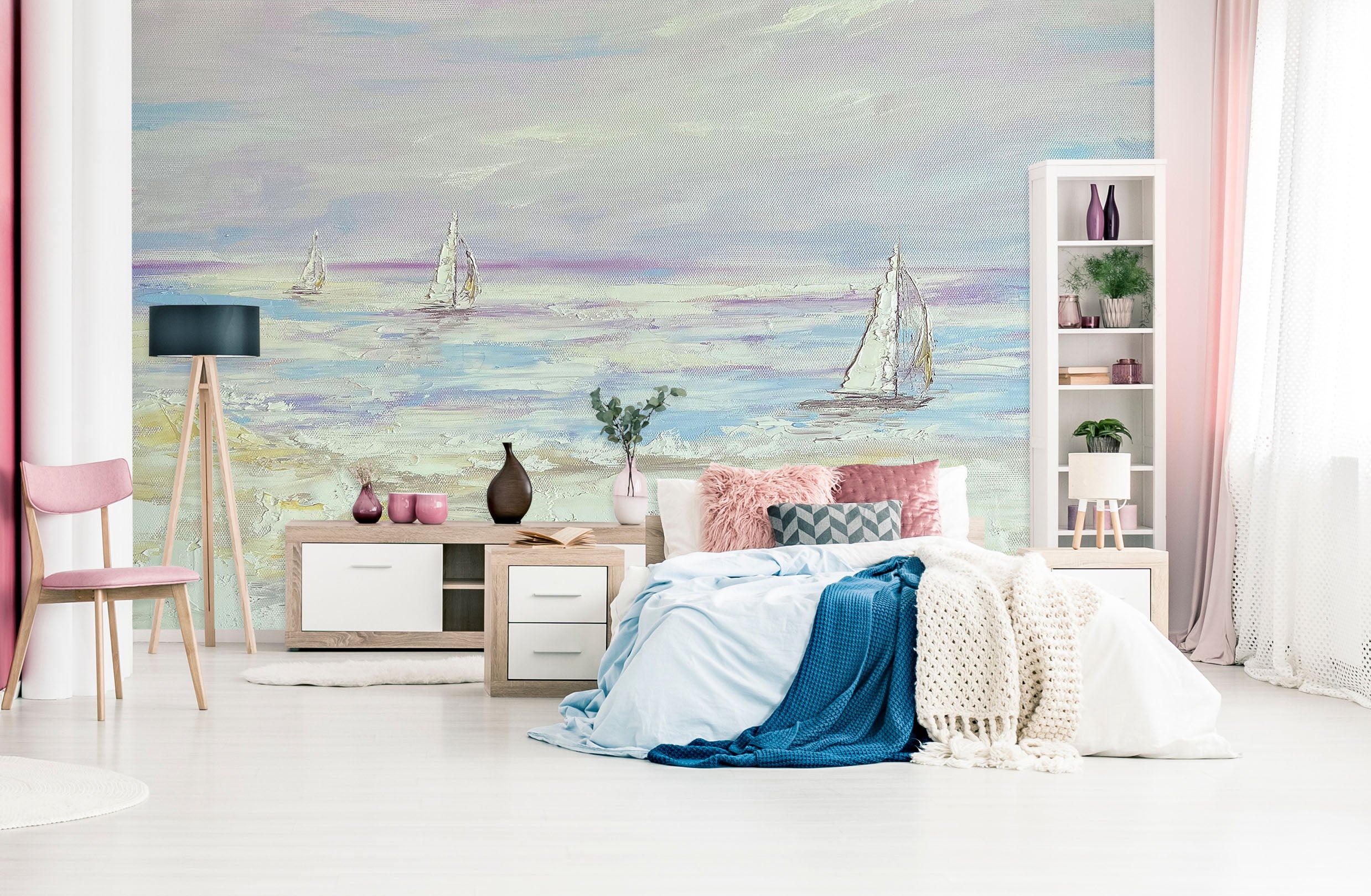 3D Painted Ocean 2612 Skromova Marina Wall Mural Wall Murals