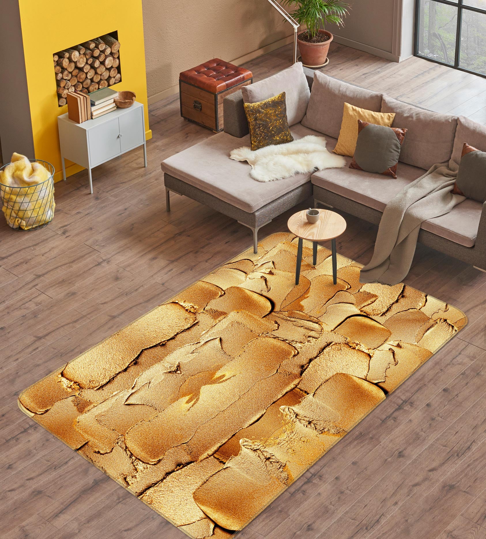 3D Golden Painting 060 Uta Naumann Rug Non Slip Rug Mat