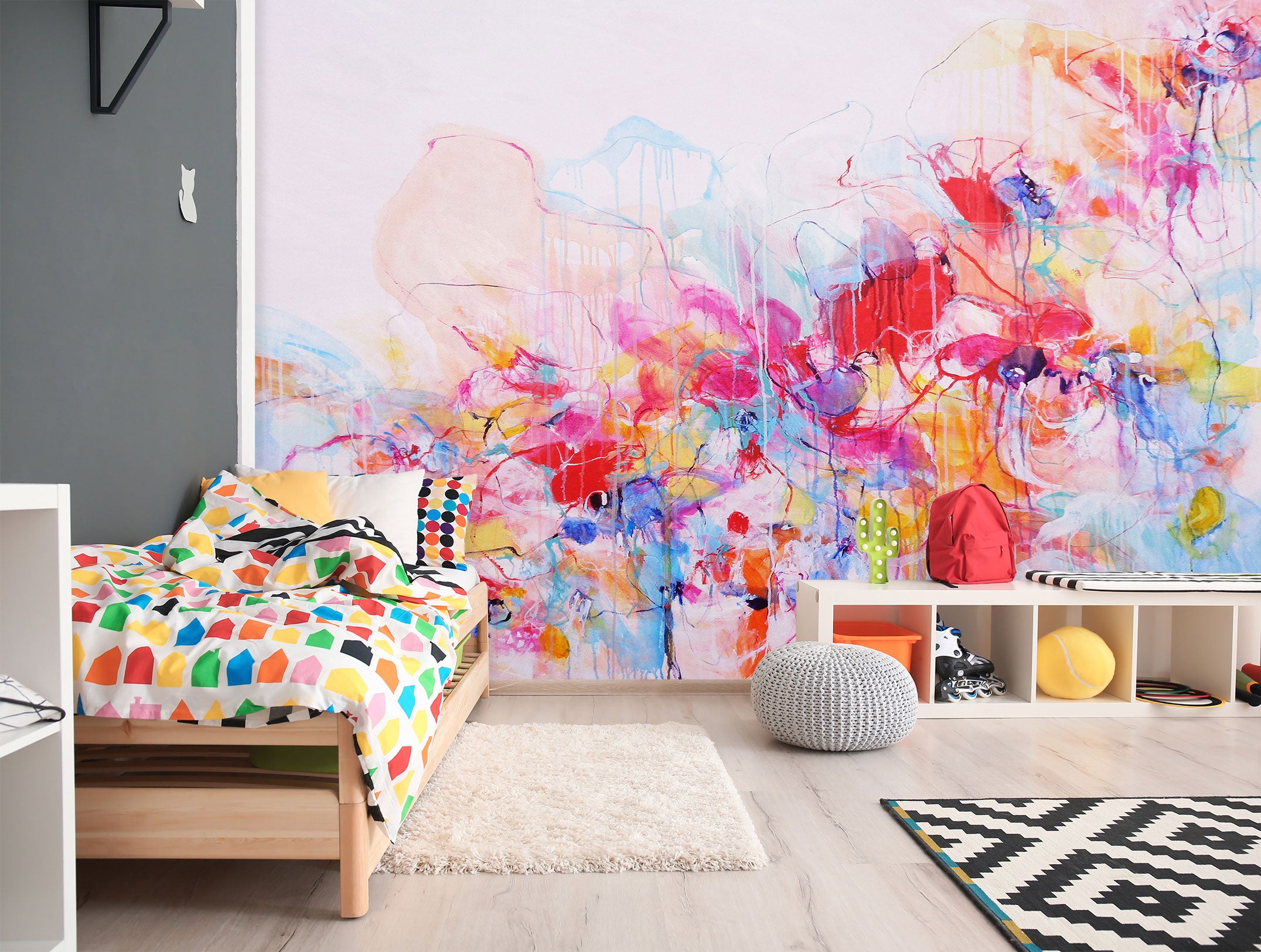 3D Colorful Paint 12108 Misako Chida Wall Mural Wall Murals