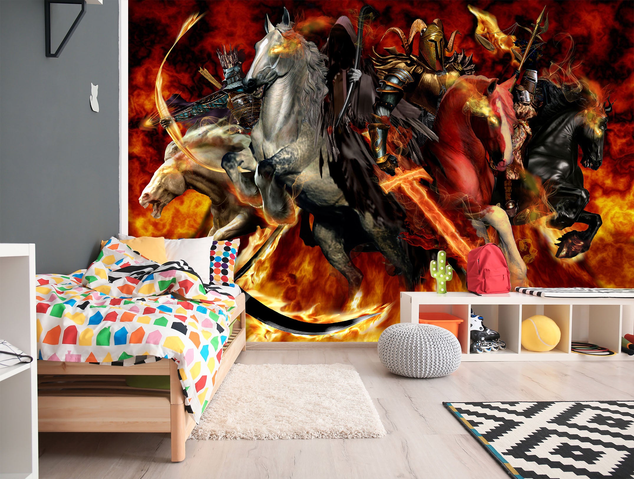 3D Knight Horse 8109 Ruth Thompson Wall Mural Wall Murals