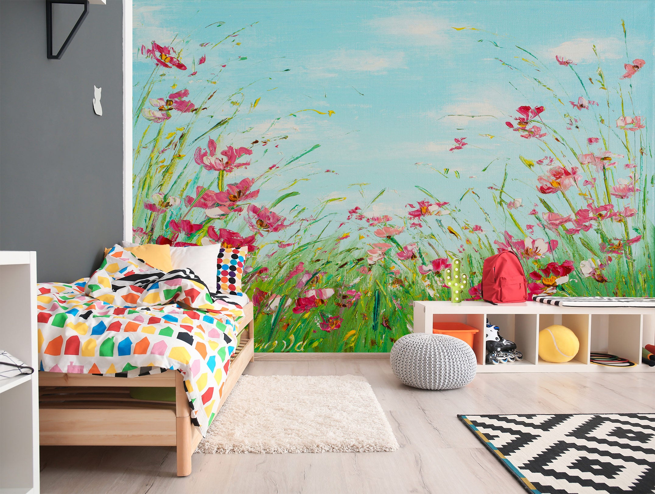 3D Pink Flower 146 Skromova Marina Wall Mural Wall Murals