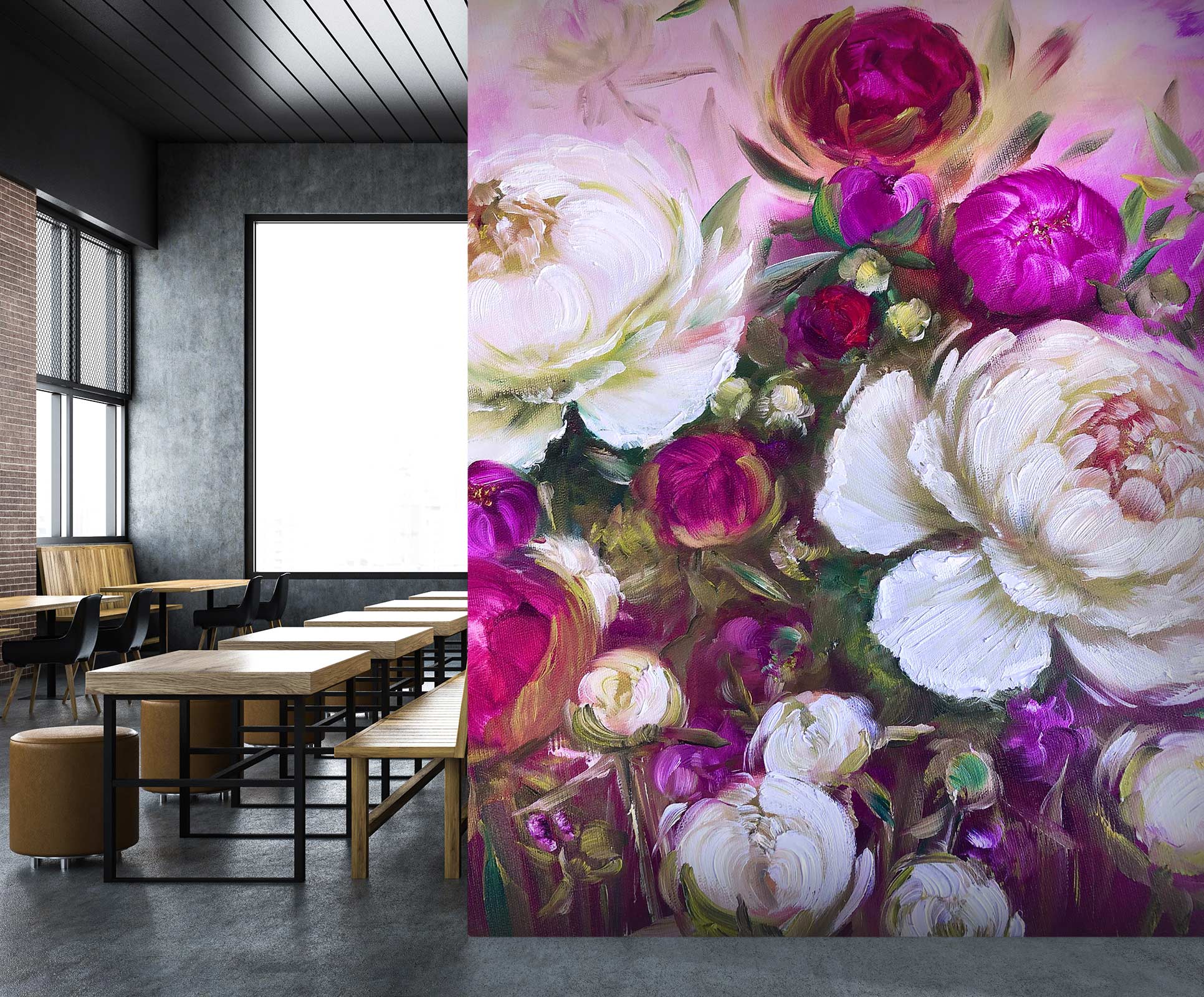 3D Bright Flowers 155 Skromova Marina Wall Mural Wall Murals