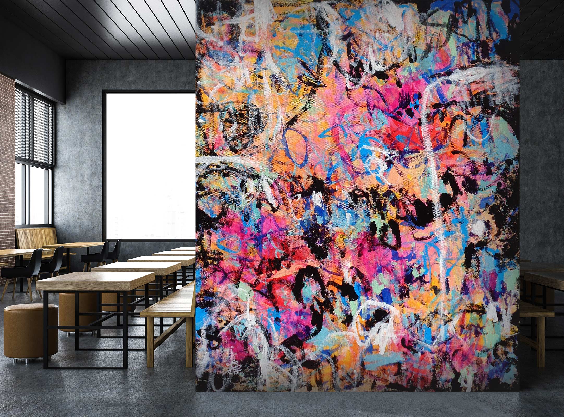 3D Colorful Texture 121105 Misako Chida Wall Mural Wall Murals