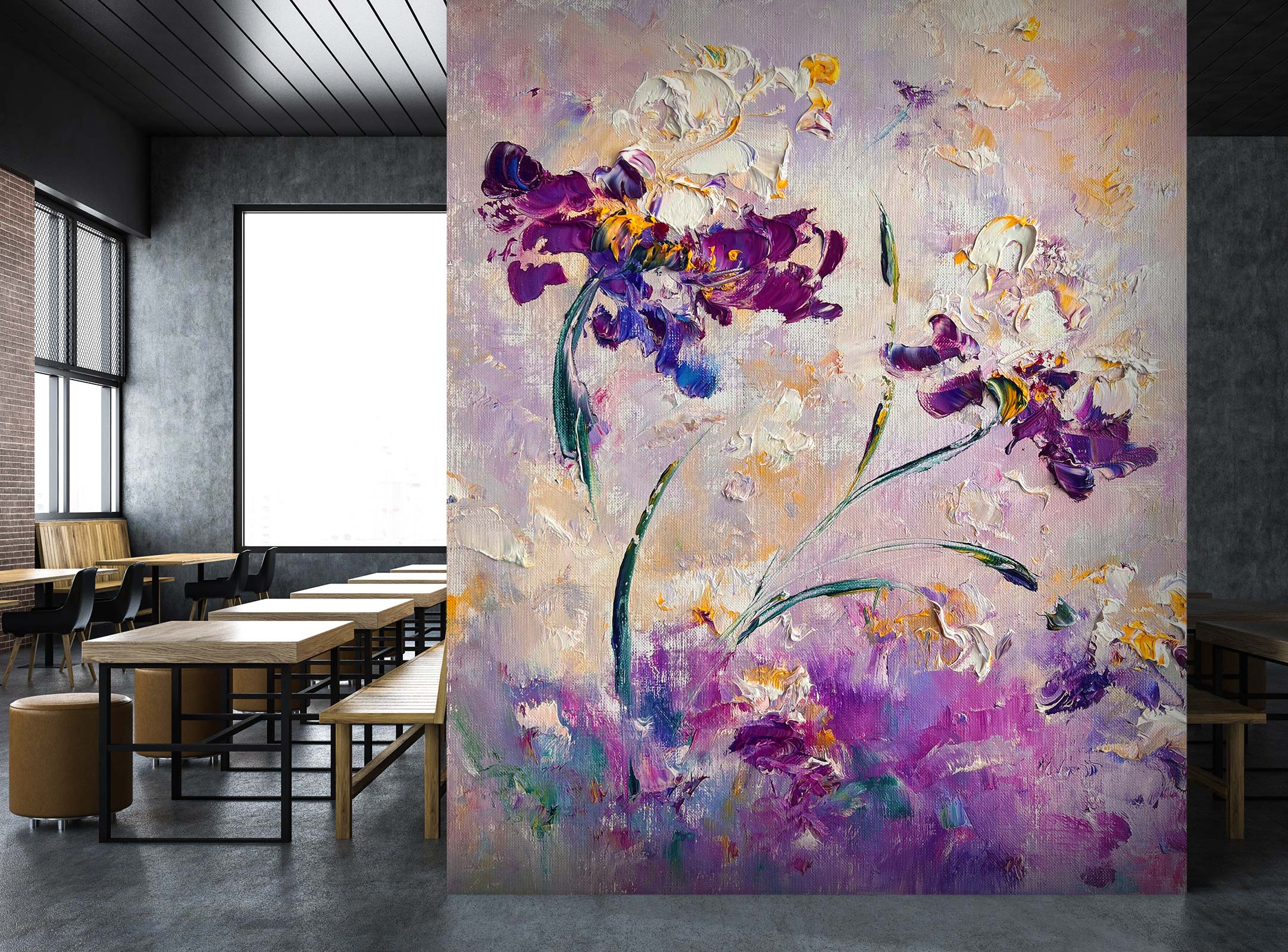 3D Flower Paint 193 Skromova Marina Wall Mural Wall Murals