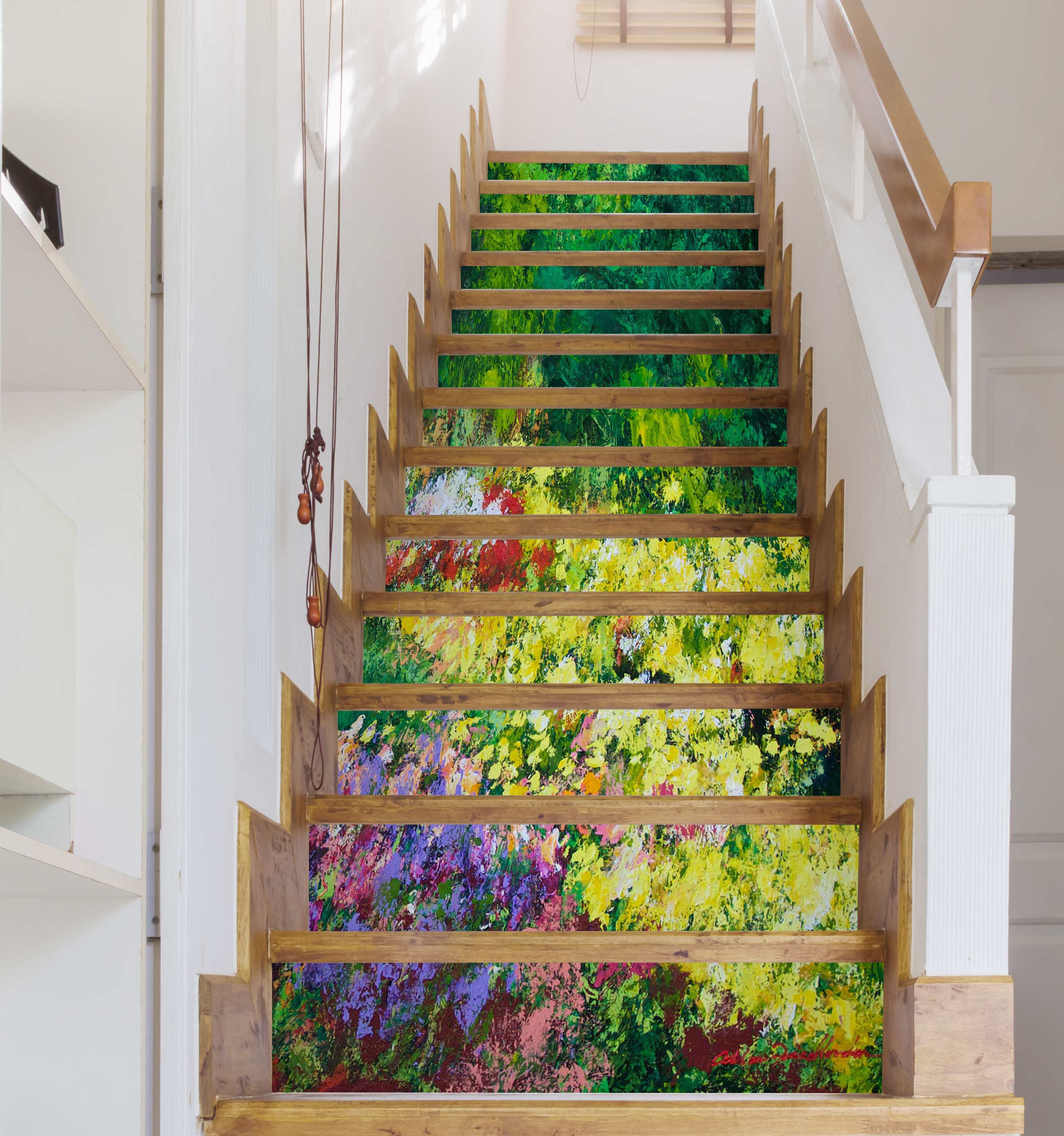 3D Grass Flower Bush 9016 Allan P. Friedlander Stair Risers