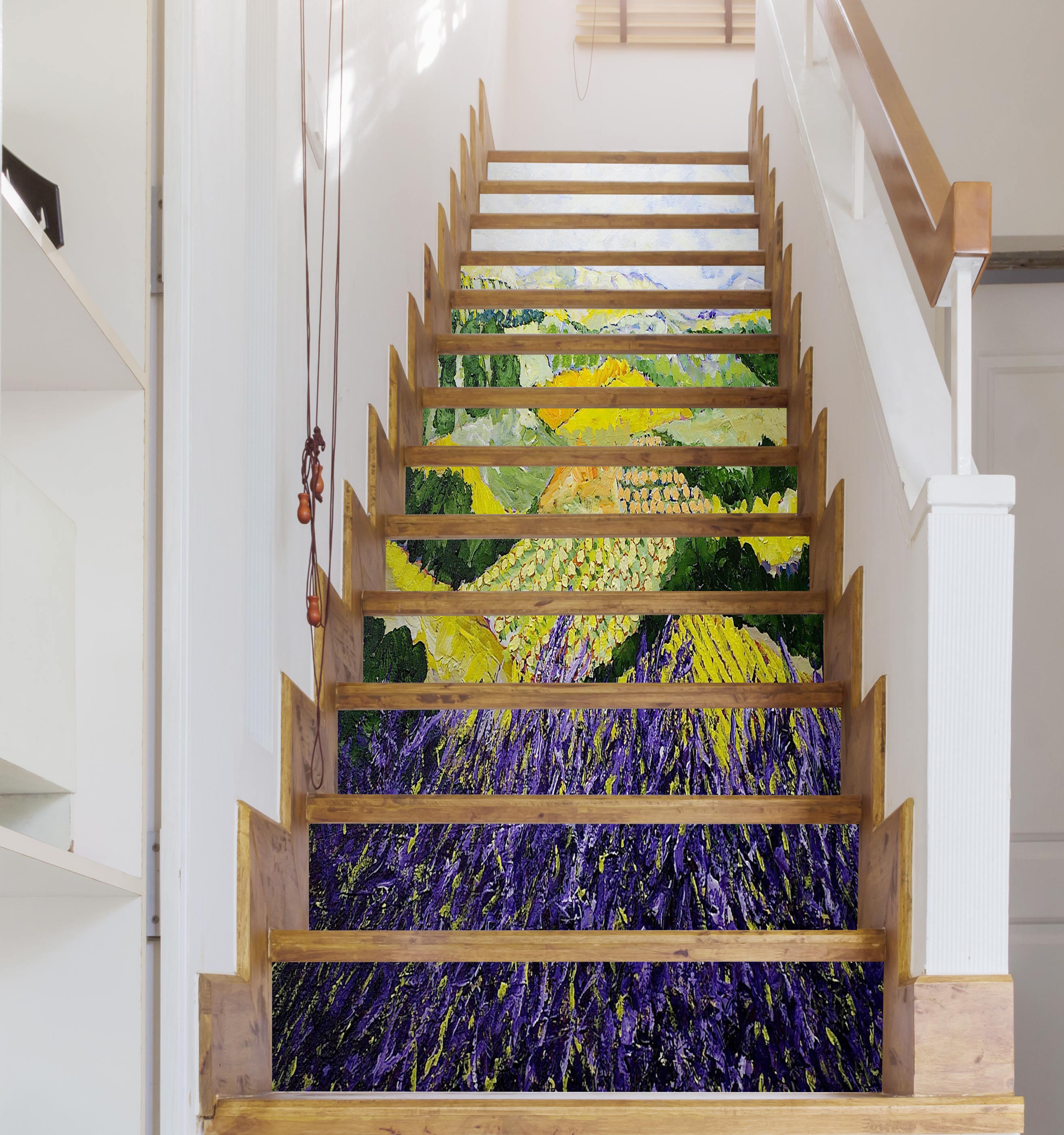 3D Field Purple Green  89156 Allan P. Friedlander Stair Risers