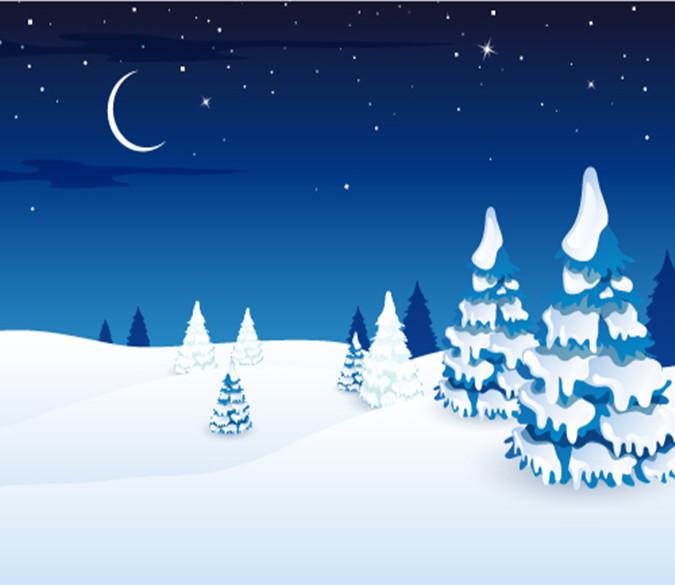 3D Night Moon Star Pines 693 Wallpaper AJ Wallpaper 