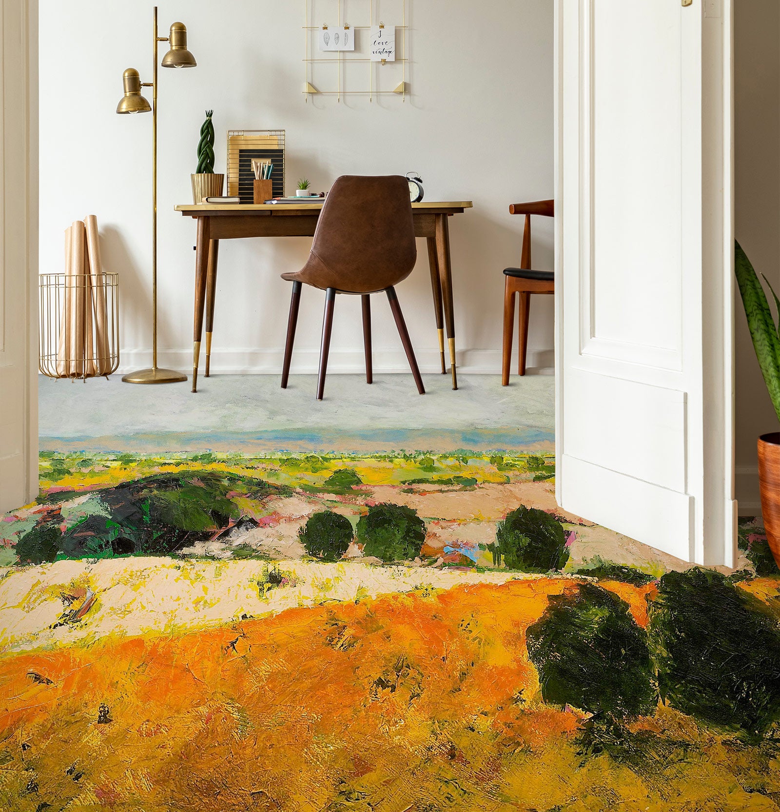 3D Grassy Hillside 9559 Allan P. Friedlander Floor Mural  Wallpaper Murals Self-Adhesive Removable Print Epoxy