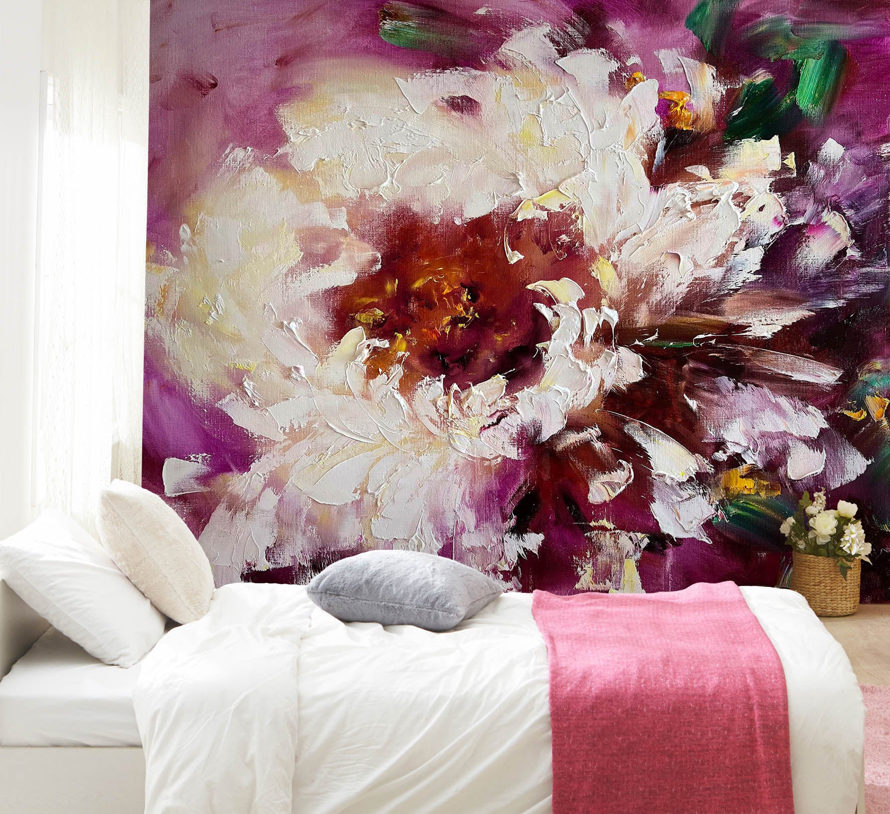 3D Painted Flowers 106 Skromova Marina Wall Mural Wall Murals