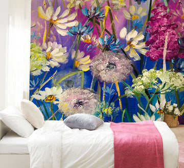 3D Bright Flowers 219 Skromova Marina Wall Mural Wall Murals