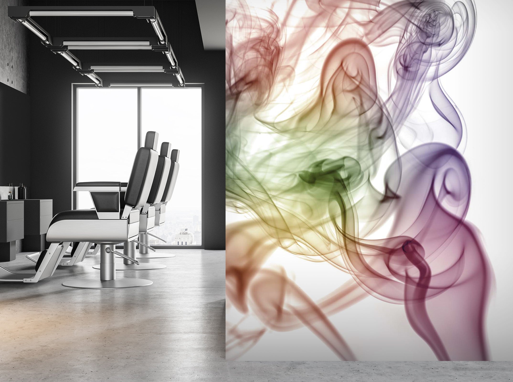 3D Color Smoke 101 Assaf Frank Wall Mural Wall Murals