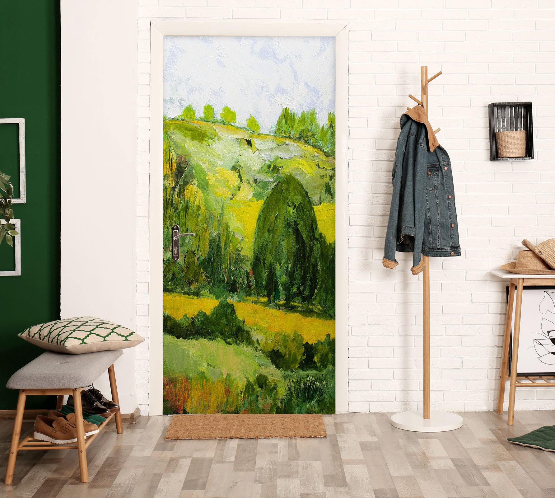 3D Lawn Trees 93150 Allan P. Friedlander Door Mural