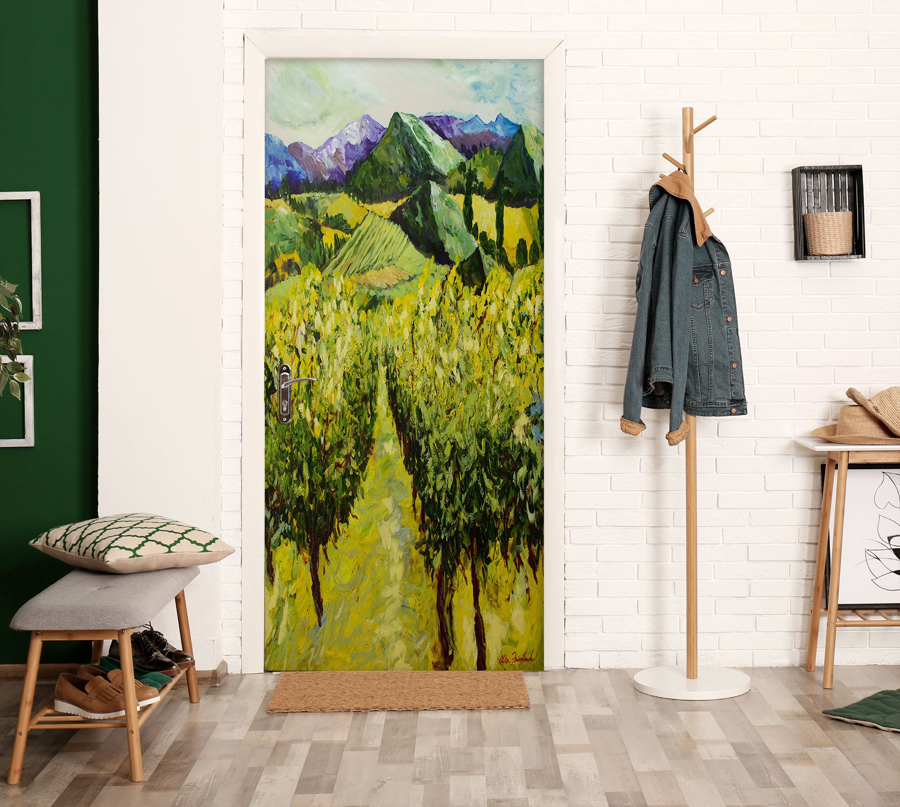 3D Trees Hillside 9339 Allan P. Friedlander Door Mural