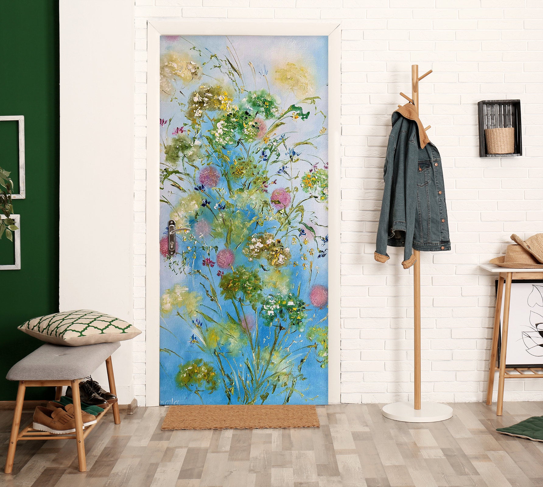 3D Sweet Flower 3220 Skromova Marina Door Mural