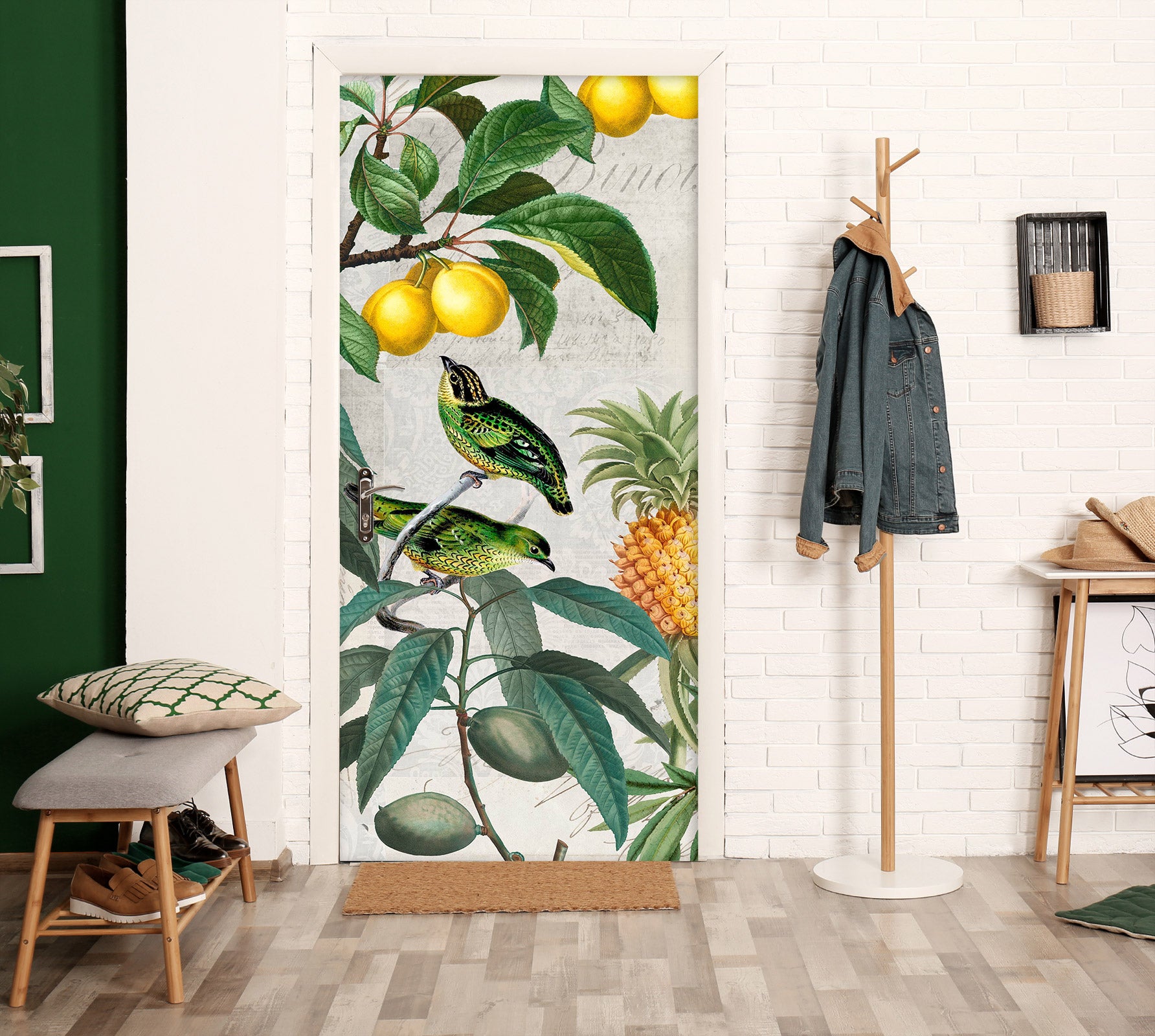 3D Lemon Pineapple 118129 Andrea Haase Door Mural