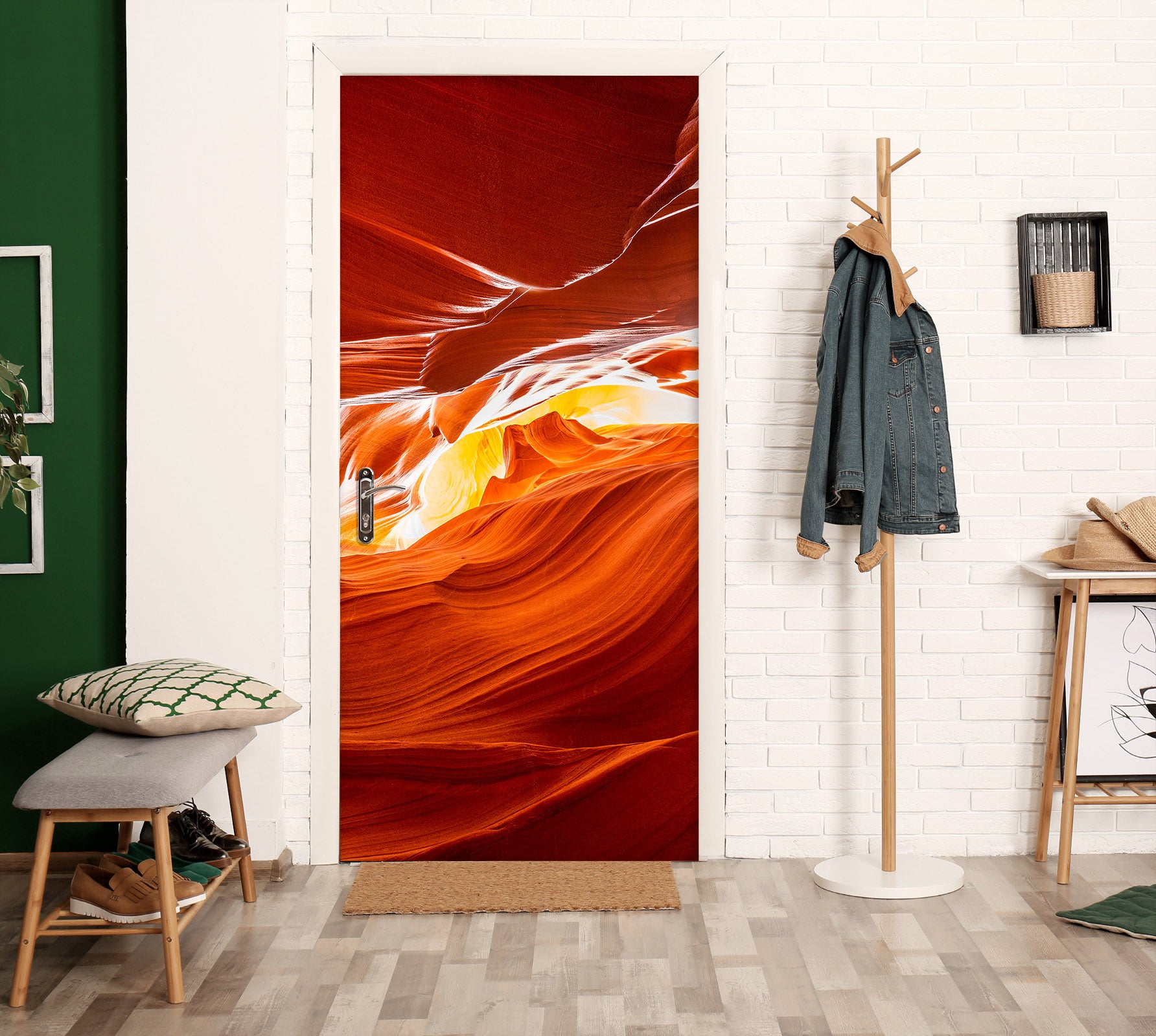 3D Wind Valley Pattern 122121 Marco Carmassi Door Mural