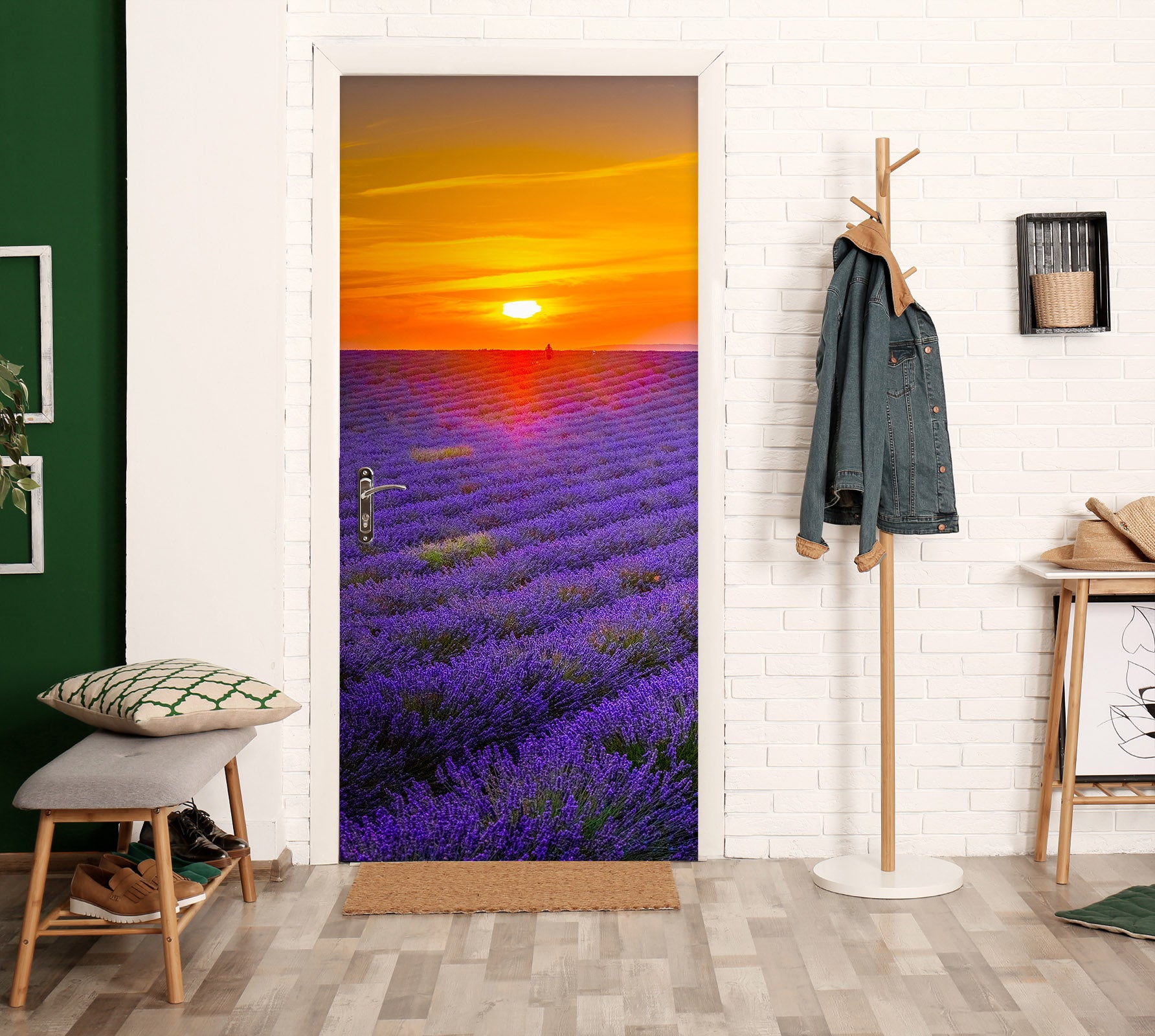 3D Purple Lavender 122145 Marco Carmassi Door Mural