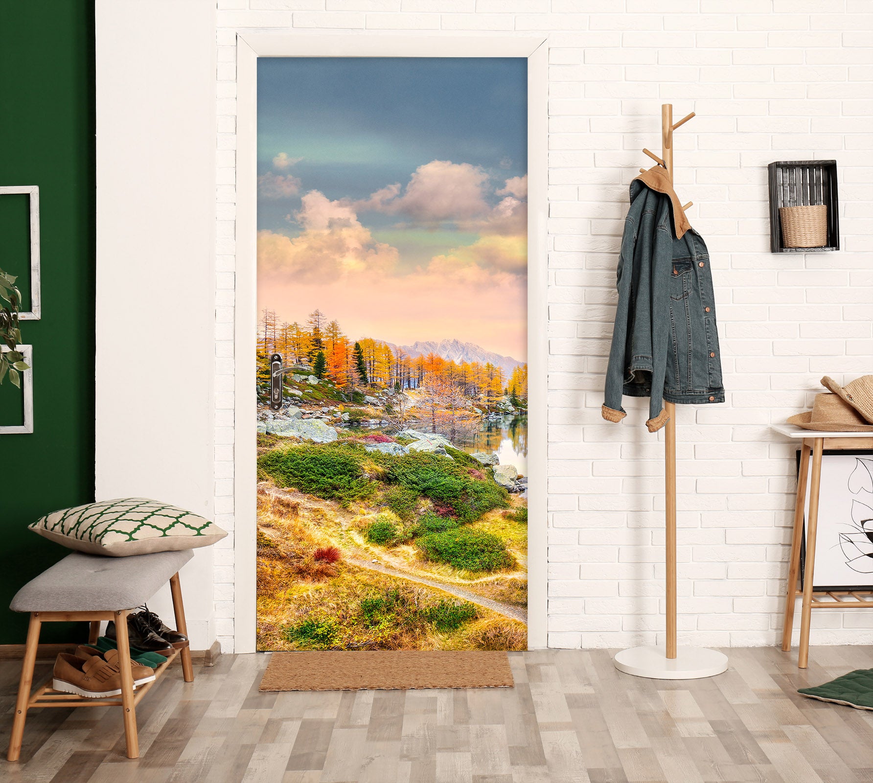 3D Grassland Forest 11419 Marco Carmassi Door Mural