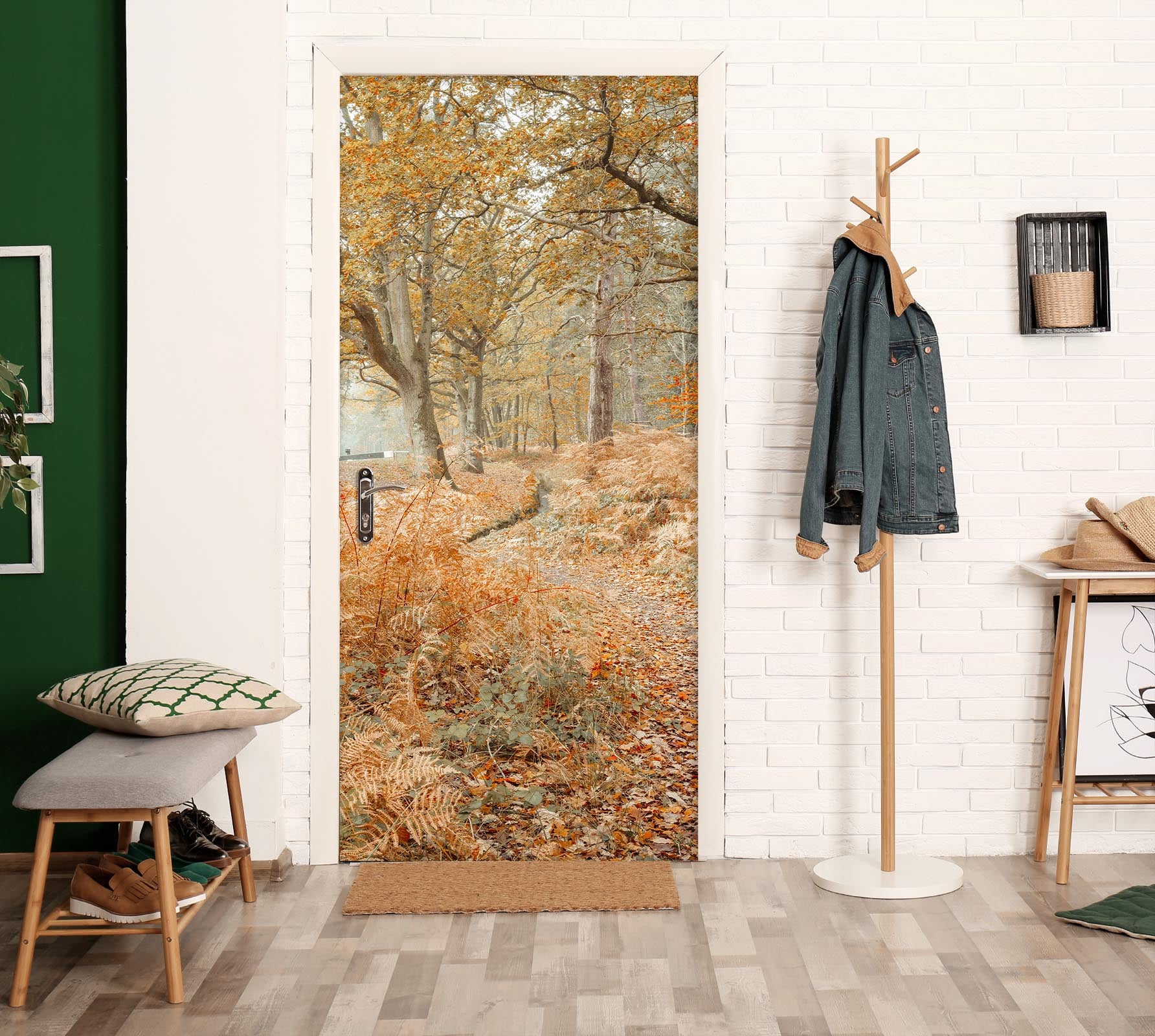 3D Yellow Grassland 5108 Assaf Frank Door Mural