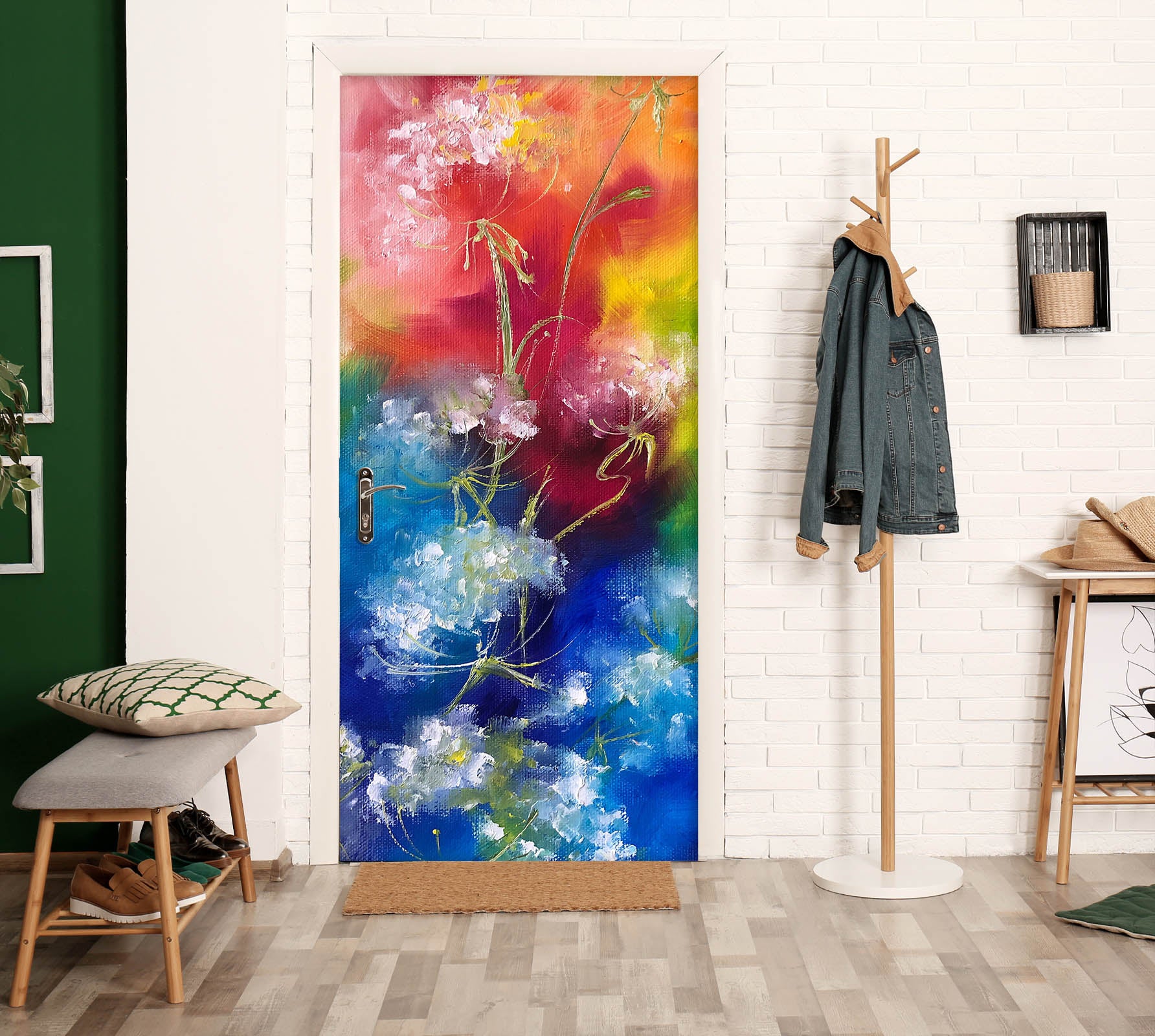 3D Colour Print 3306 Skromova Marina Door Mural