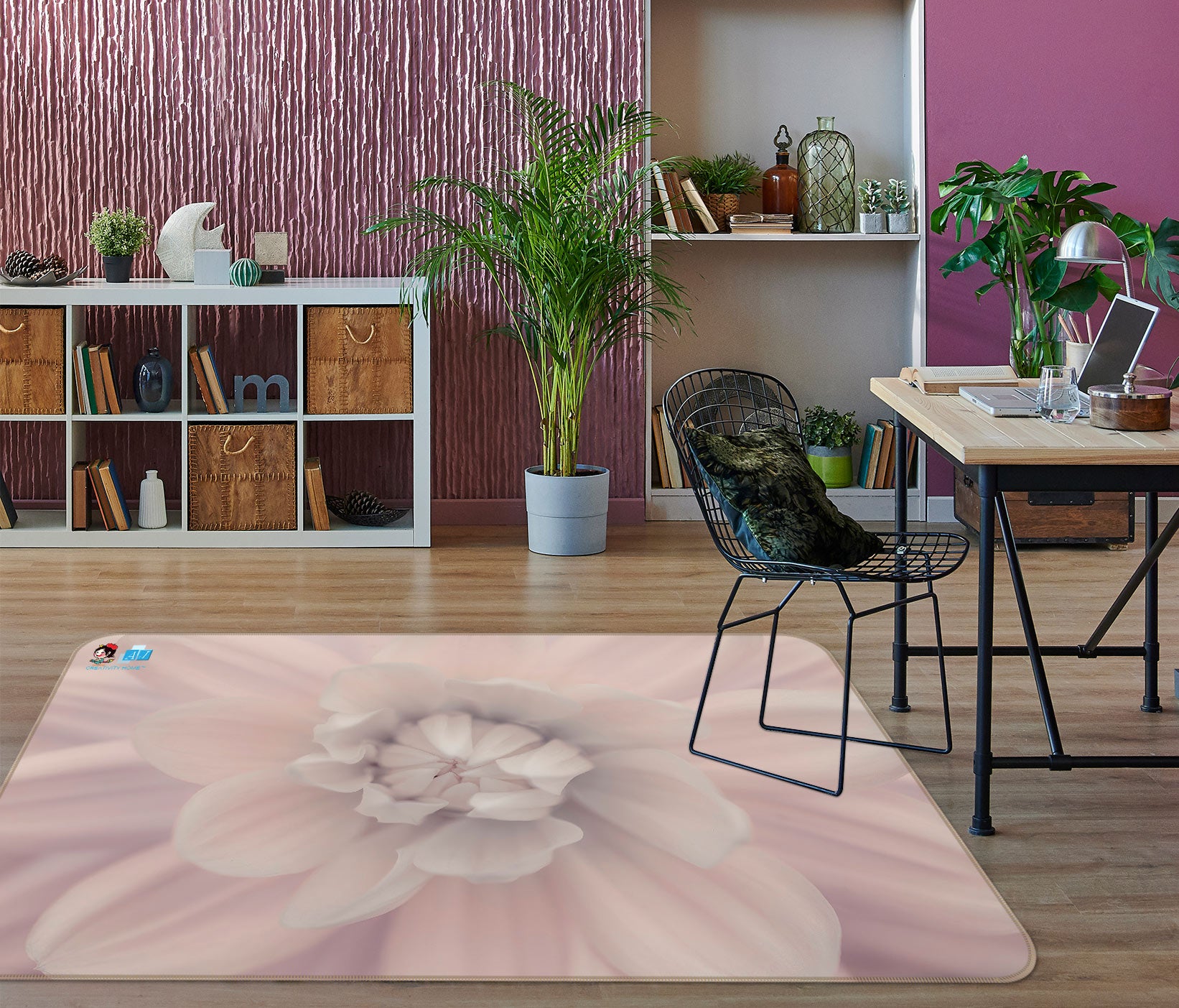 3D Bloom Flower 6809 Assaf Frank Rug Non Slip Rug Mat