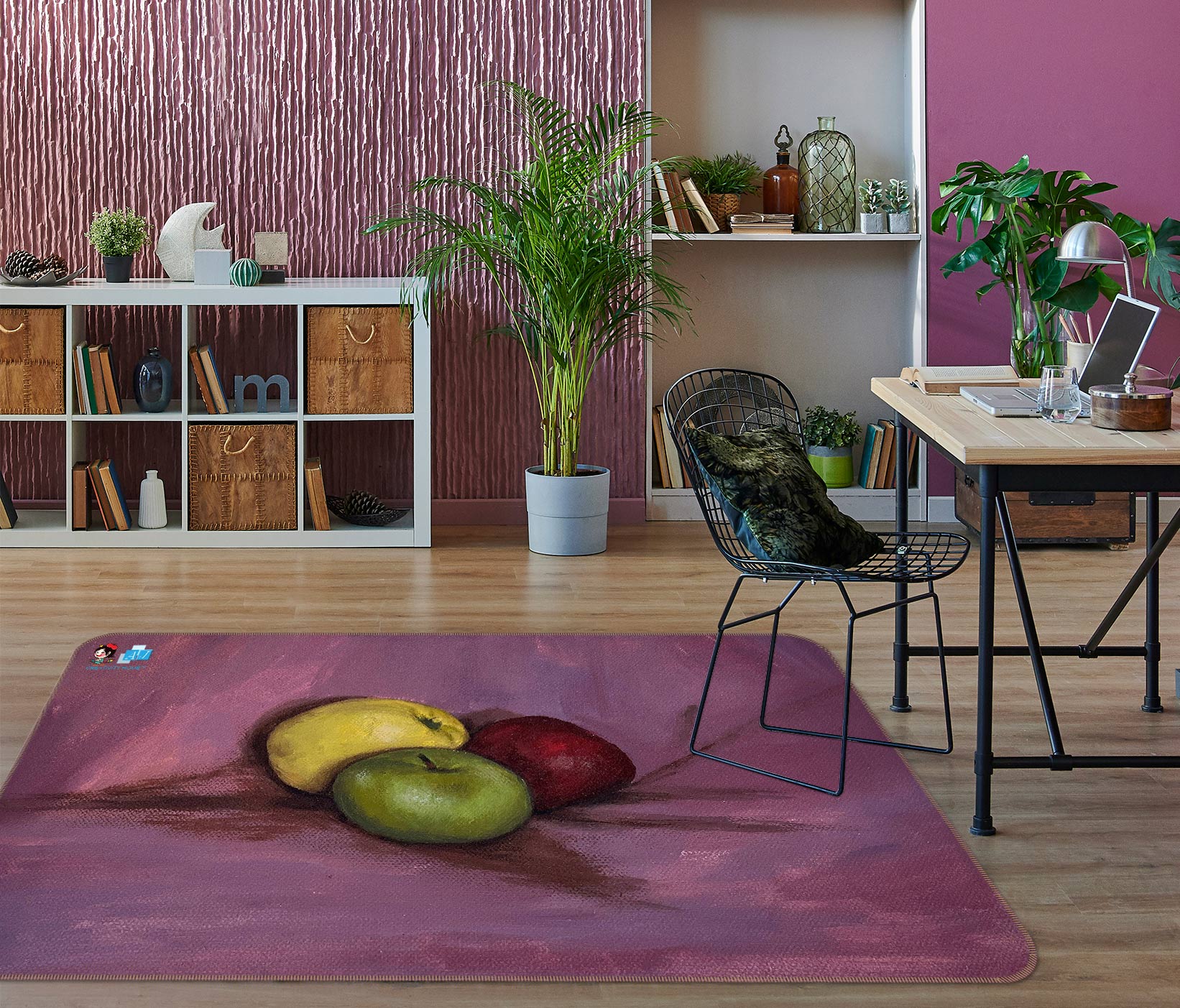 3D Fruit Oil Painting 9704 Marina Zotova Rug Non Slip Rug Mat