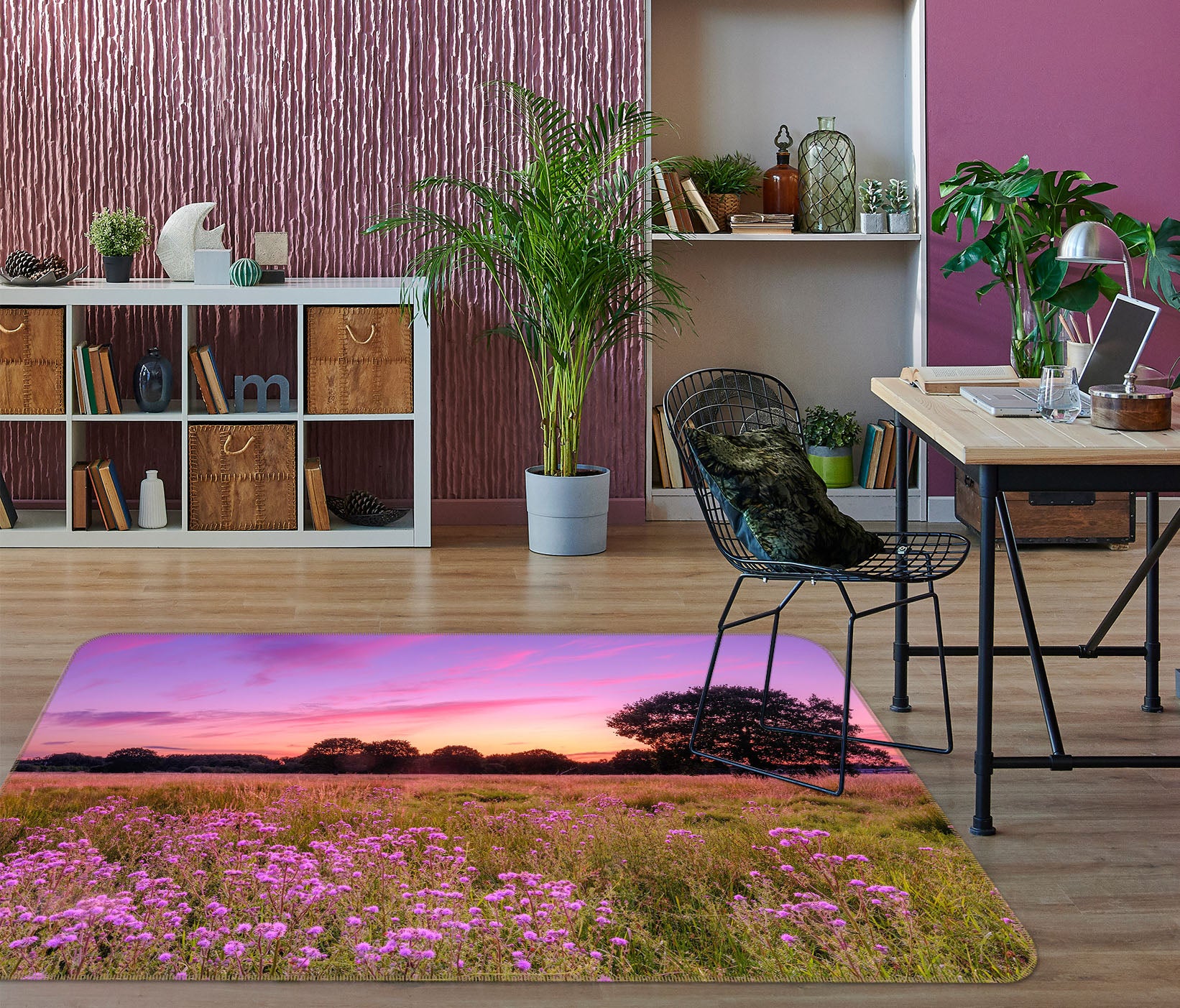 3D Purple Sky 147 Assaf Frank Rug Non Slip Rug Mat