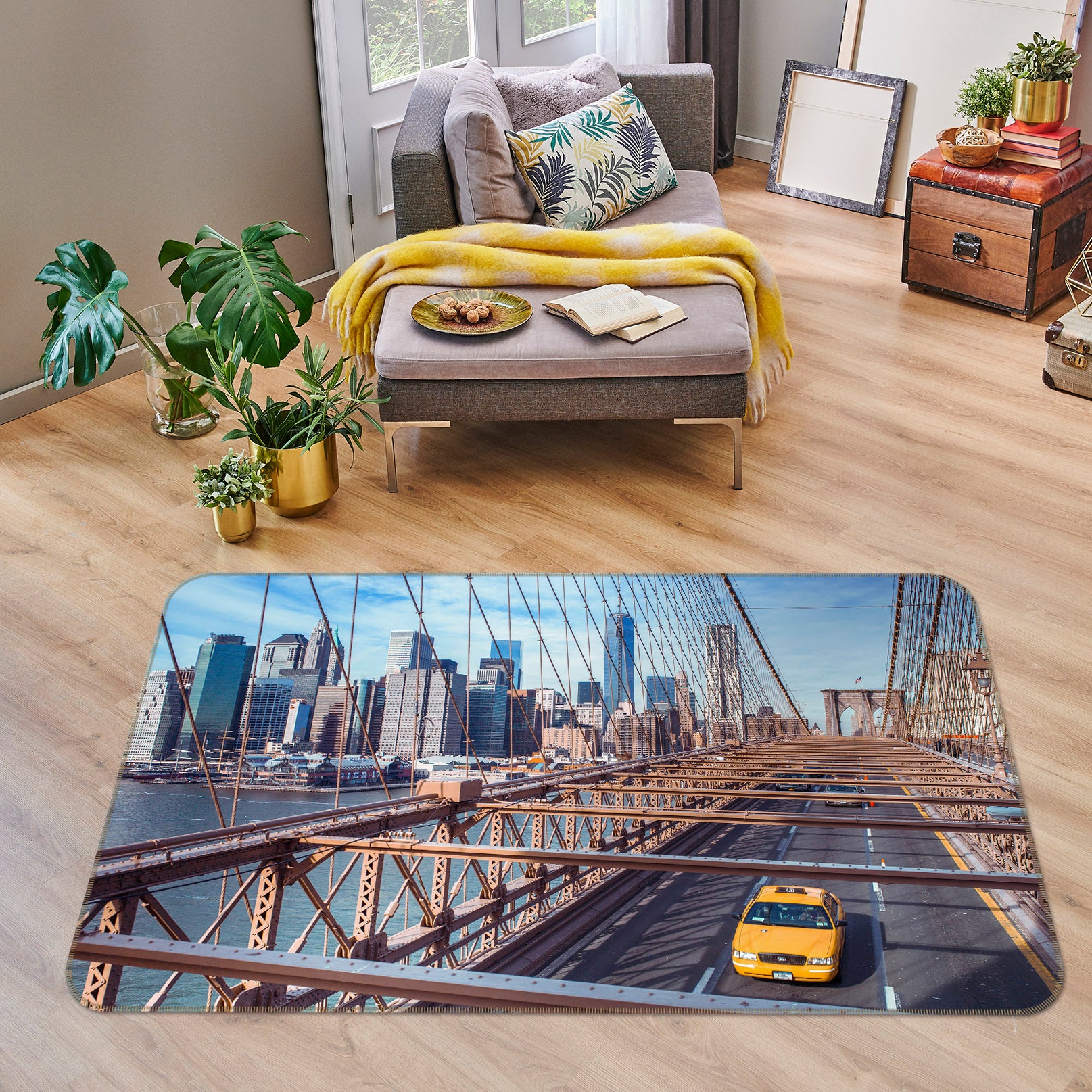 3D Waterfront City 3018 Assaf Frank Rug Non Slip Rug Mat