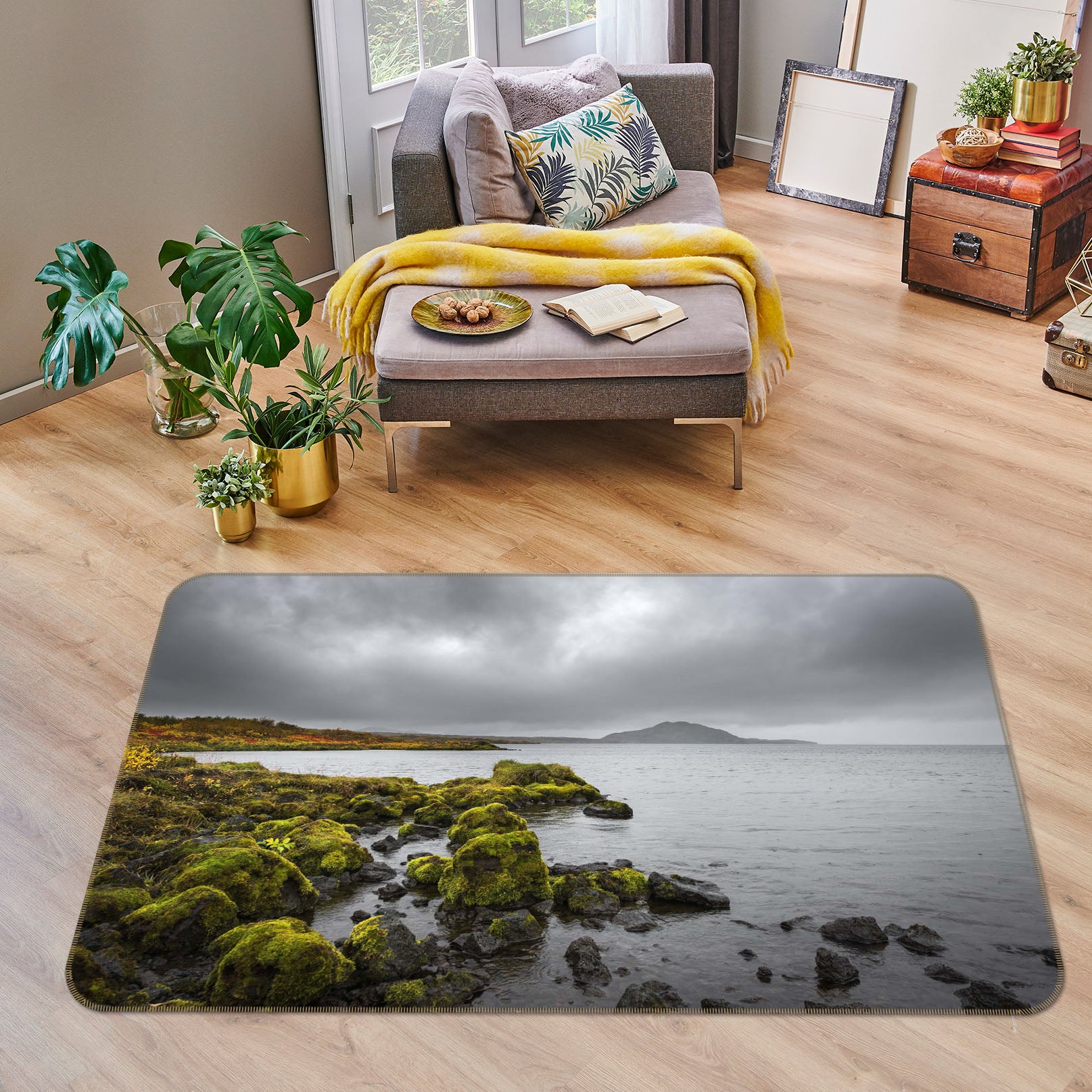 3D Forest Island 1109 Marco Carmassi Rug Non Slip Rug Mat