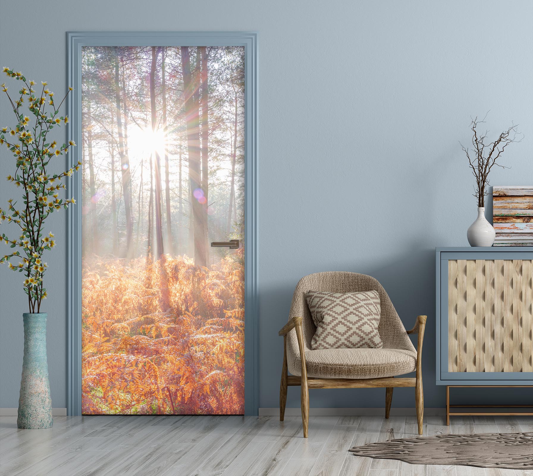 3D Warm Sunshine 5118 Assaf Frank Door Mural