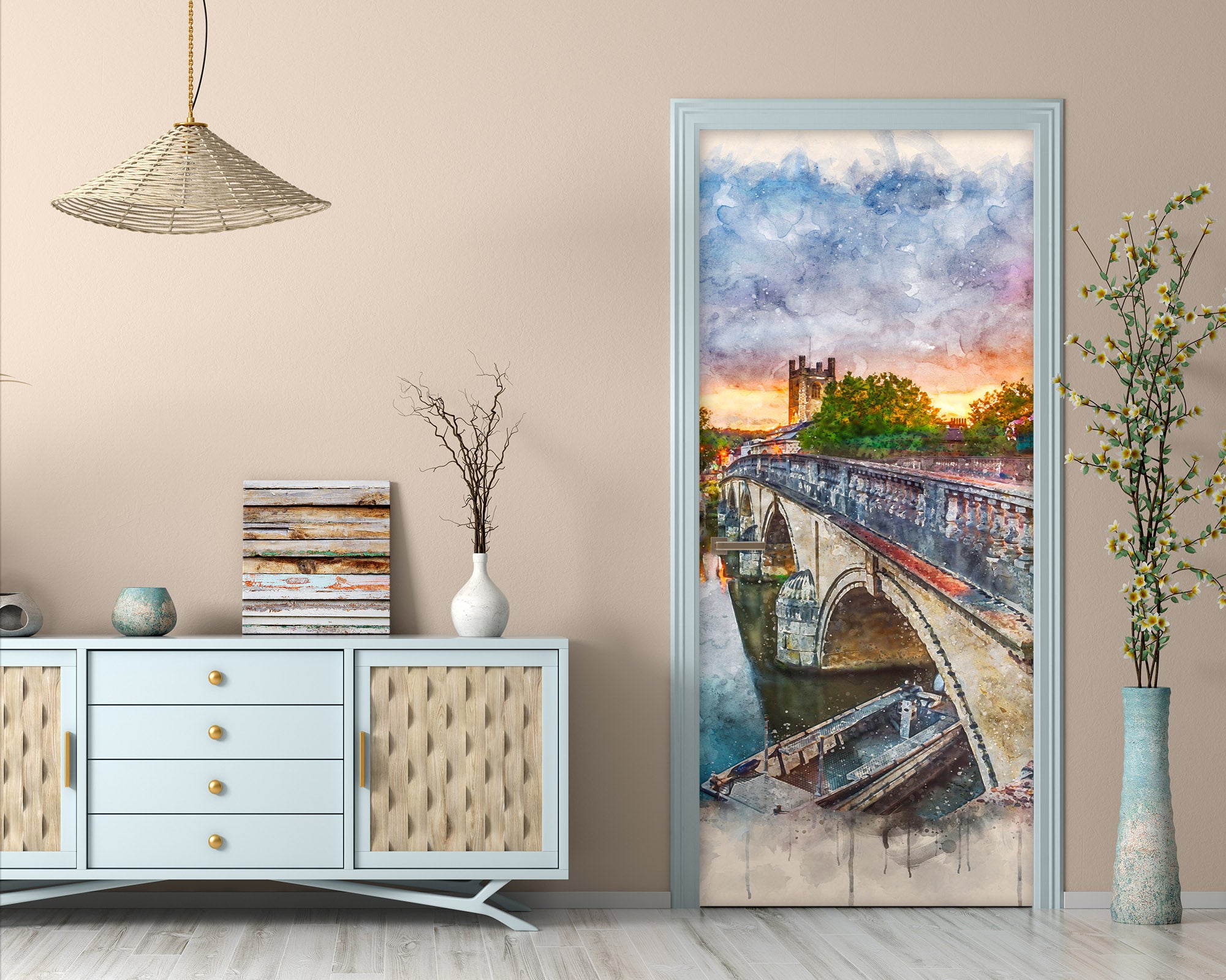 3D Bridge 101196 Assaf Frank Door Mural