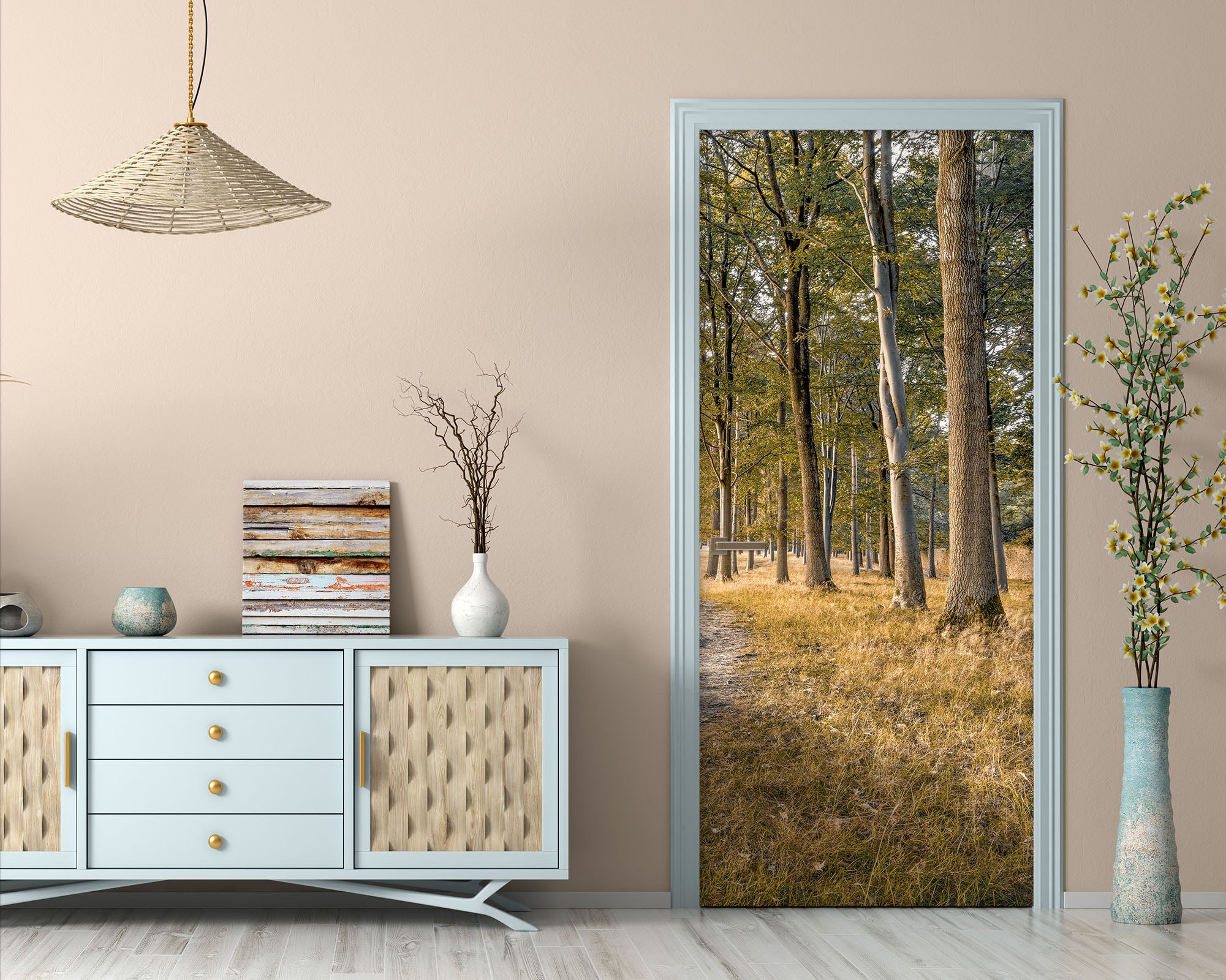 3D Meadow Woods 101228 Assaf Frank Door Mural