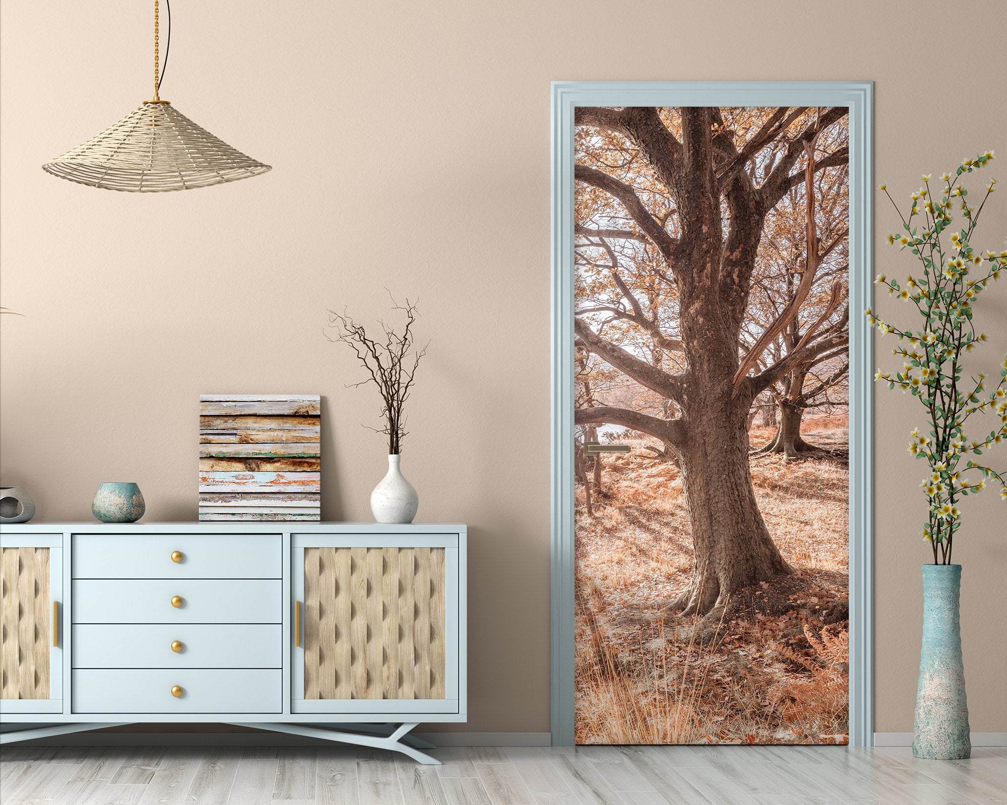 3D Trees 10214 Assaf Frank Door Mural