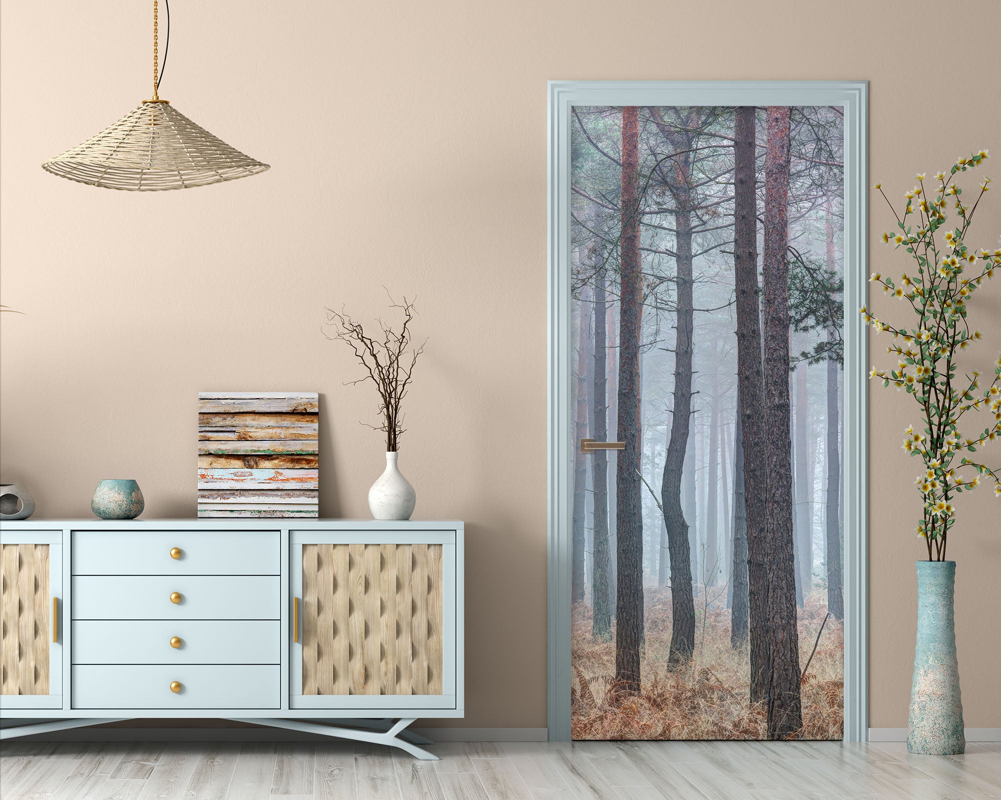 3D Woods Trees 106146 Assaf Frank Door Mural