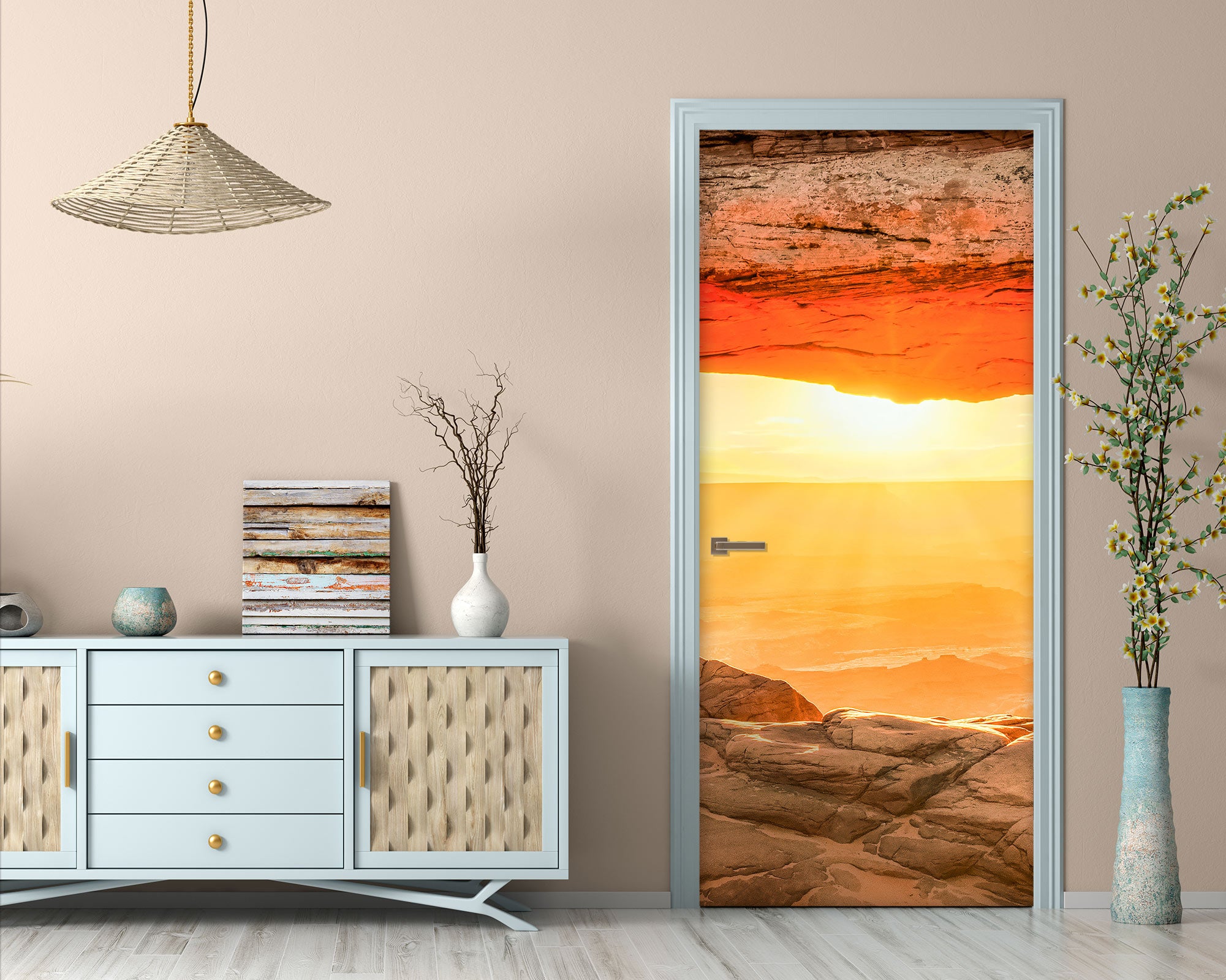 3D Sunlight Rock 107210 Beth Sheridan Door Mural