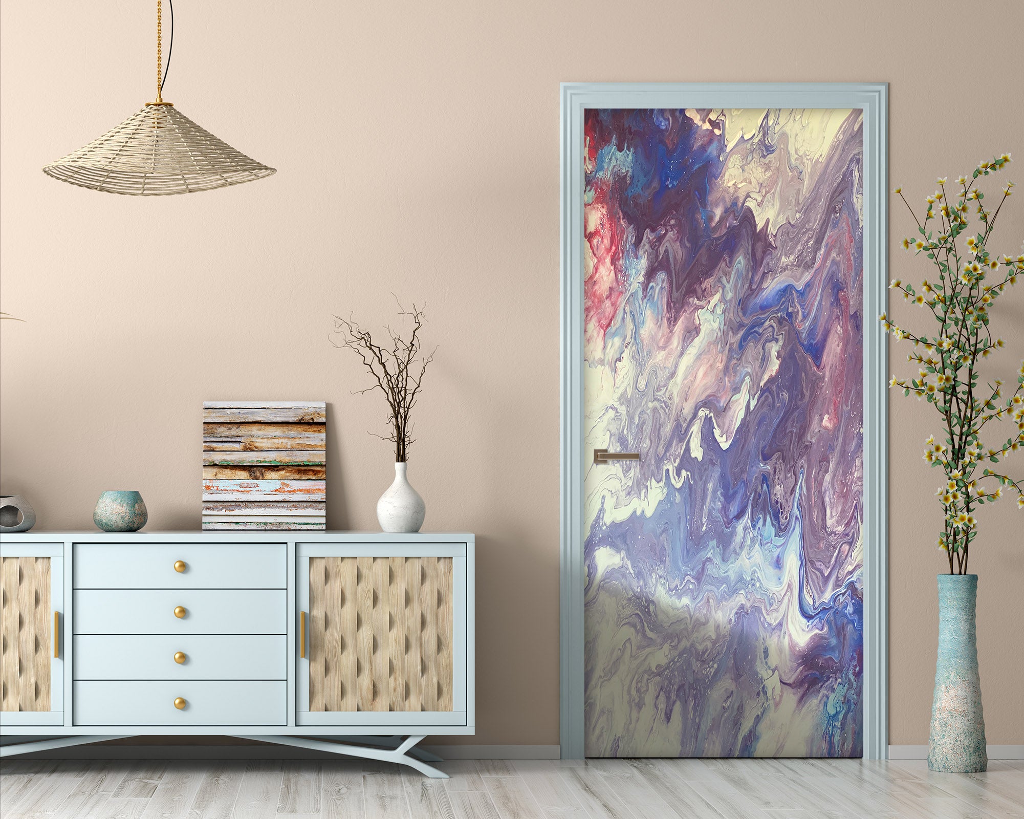 3D Color Paint Texture 9210 Valerie Latrice Door Mural