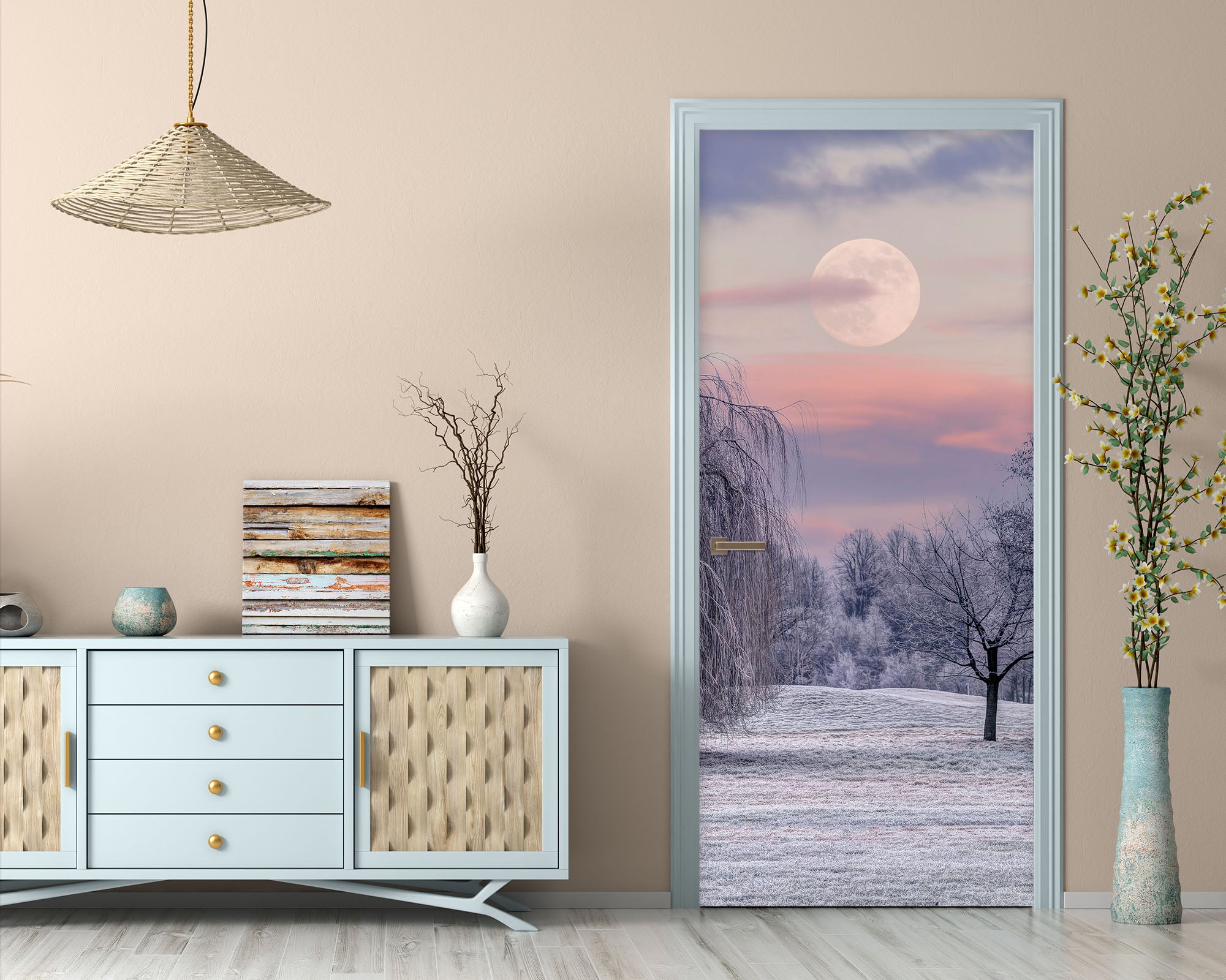 3D Winter Forest 5027 Assaf Frank Door Mural