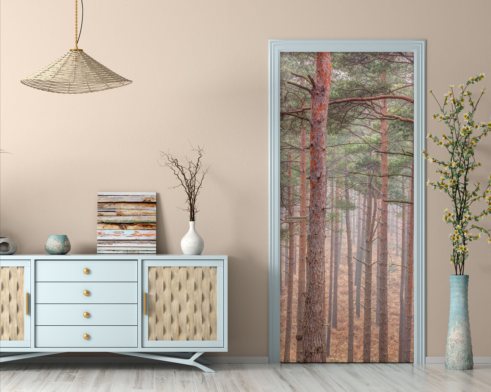 3D Forest Trees 106147 Assaf Frank Door Mural