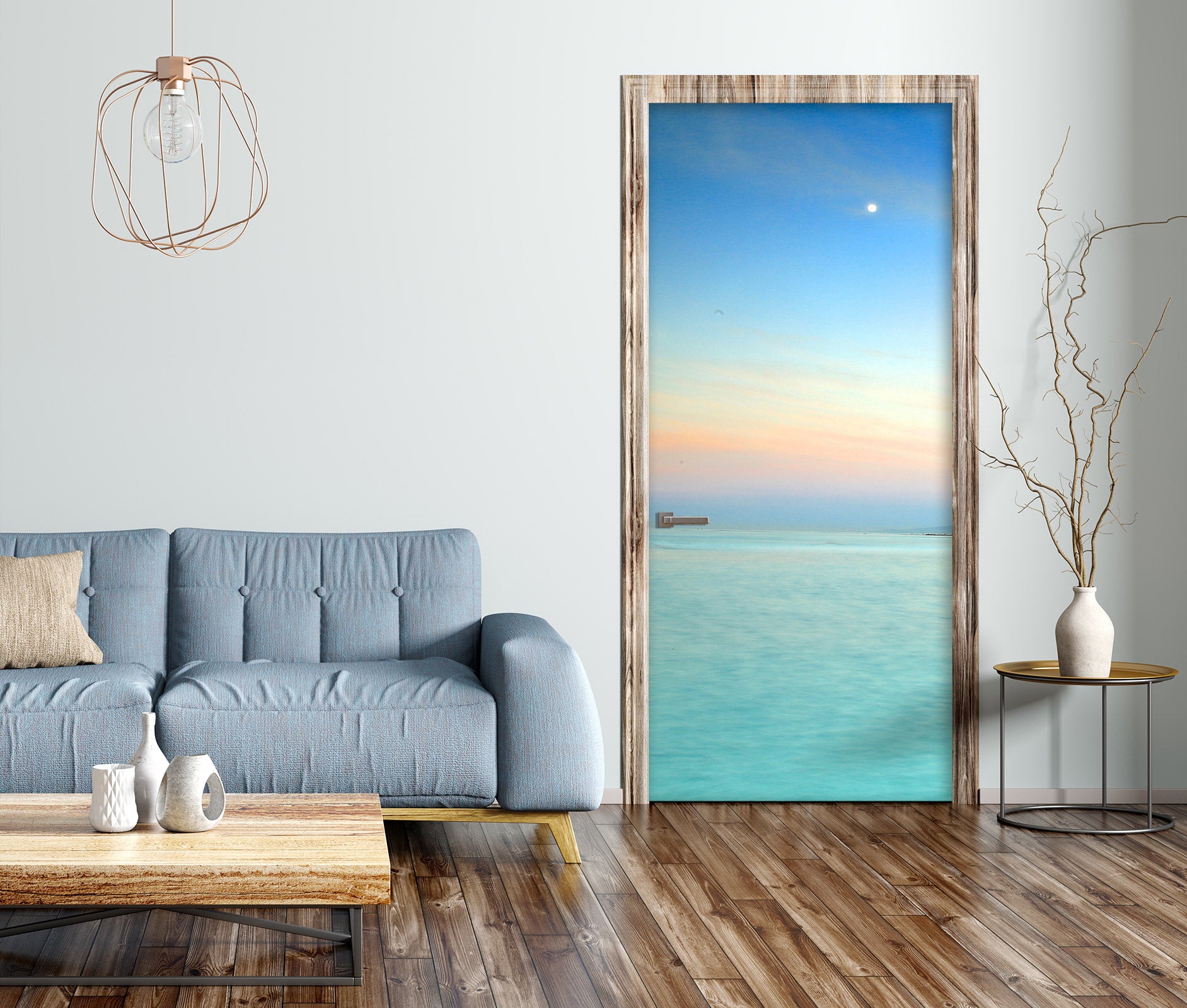 3D Sea Sky 11116 Kathy Barefield Door Mural