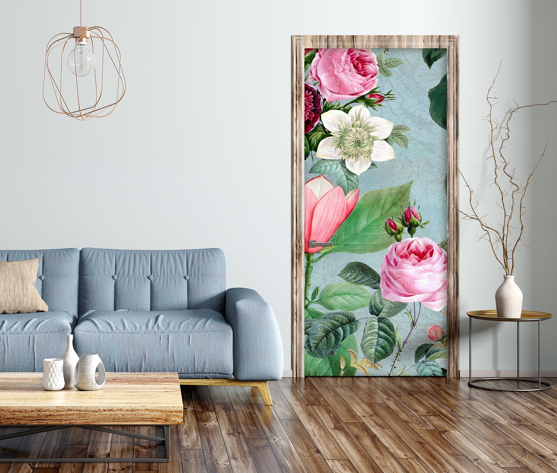 3D Rose Flowers 11903 Andrea Haase Door Mural