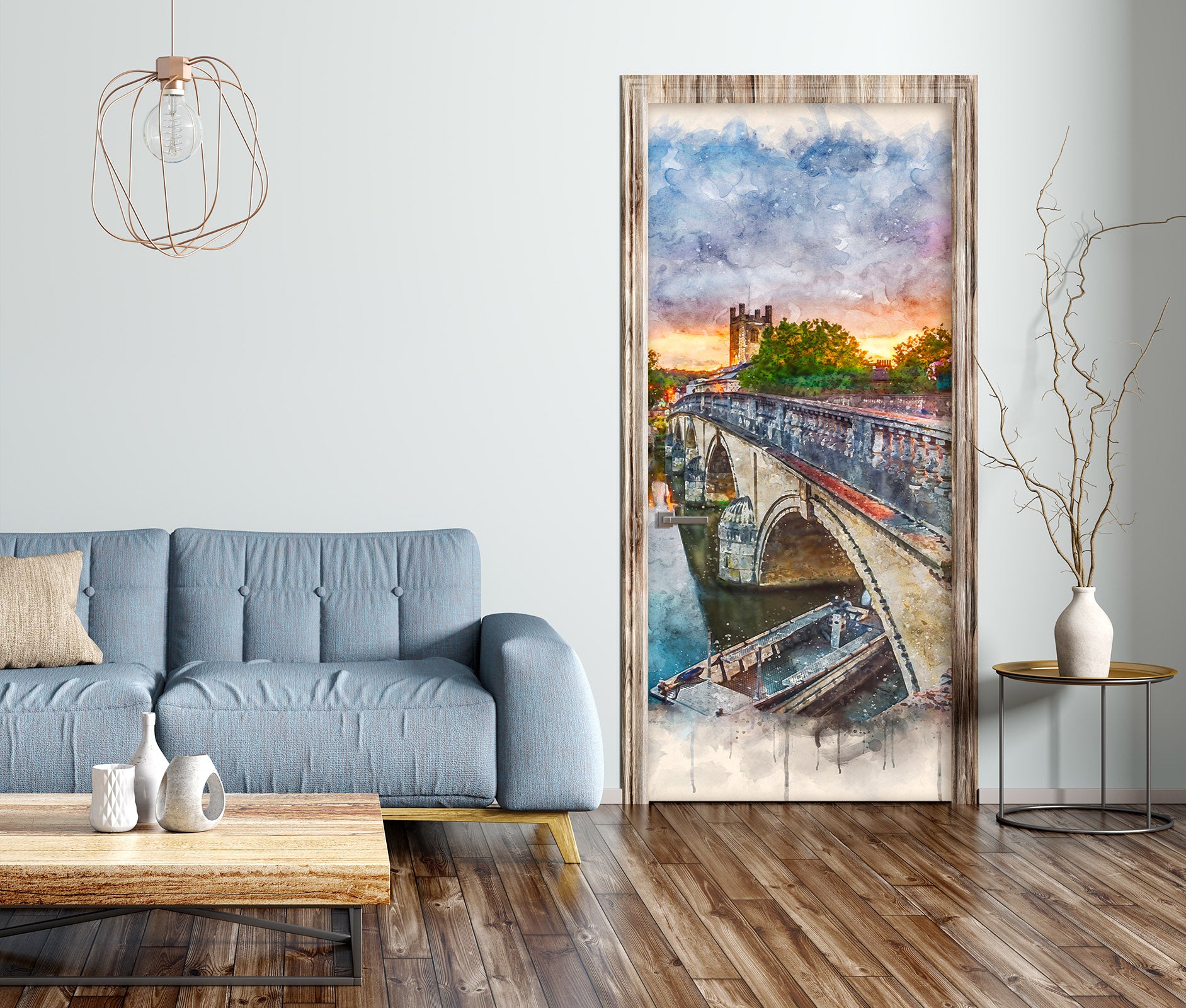 3D Bridge 101196 Assaf Frank Door Mural