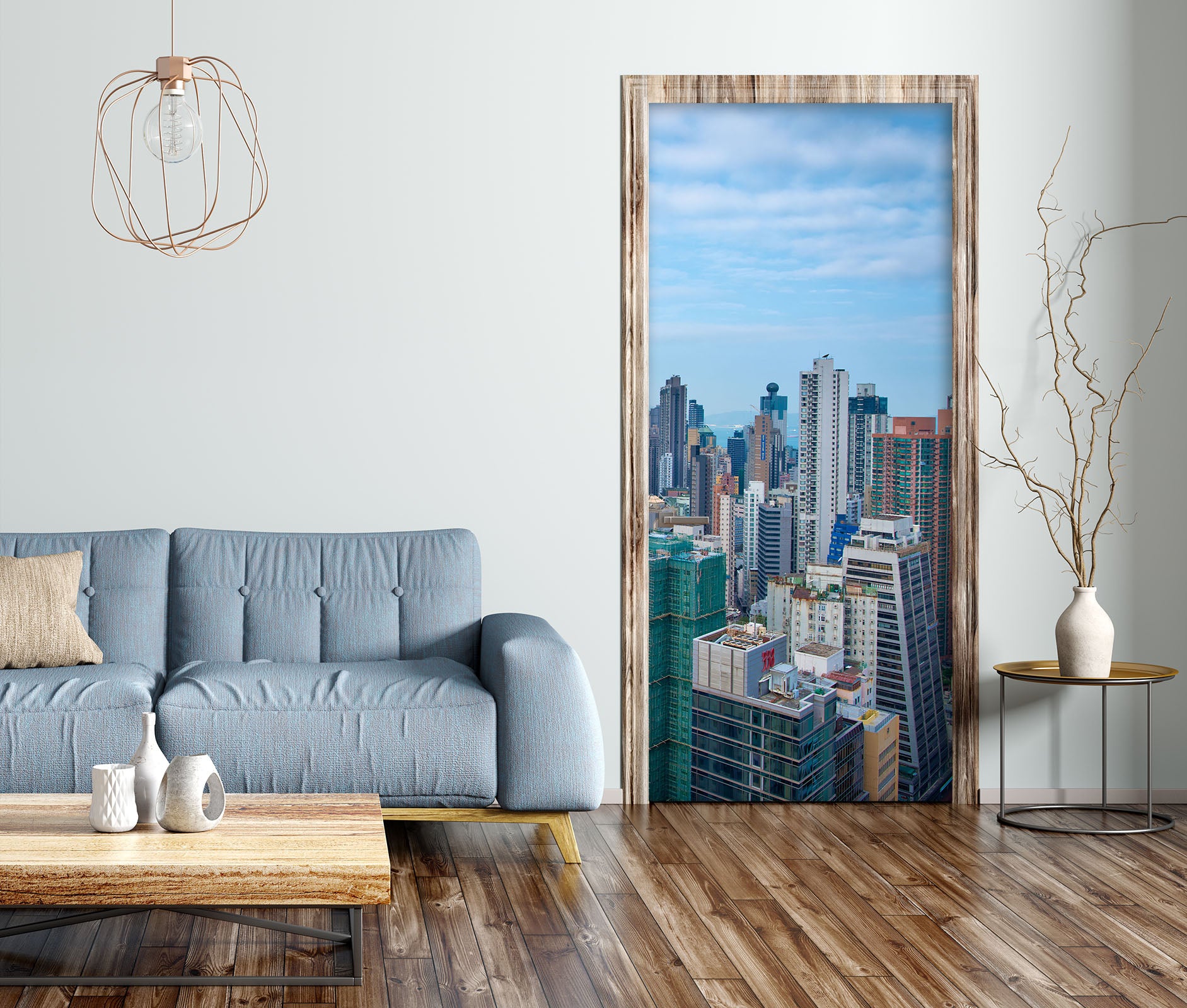 3D City High Buildings 119166 Marco Carmassi Door Mural