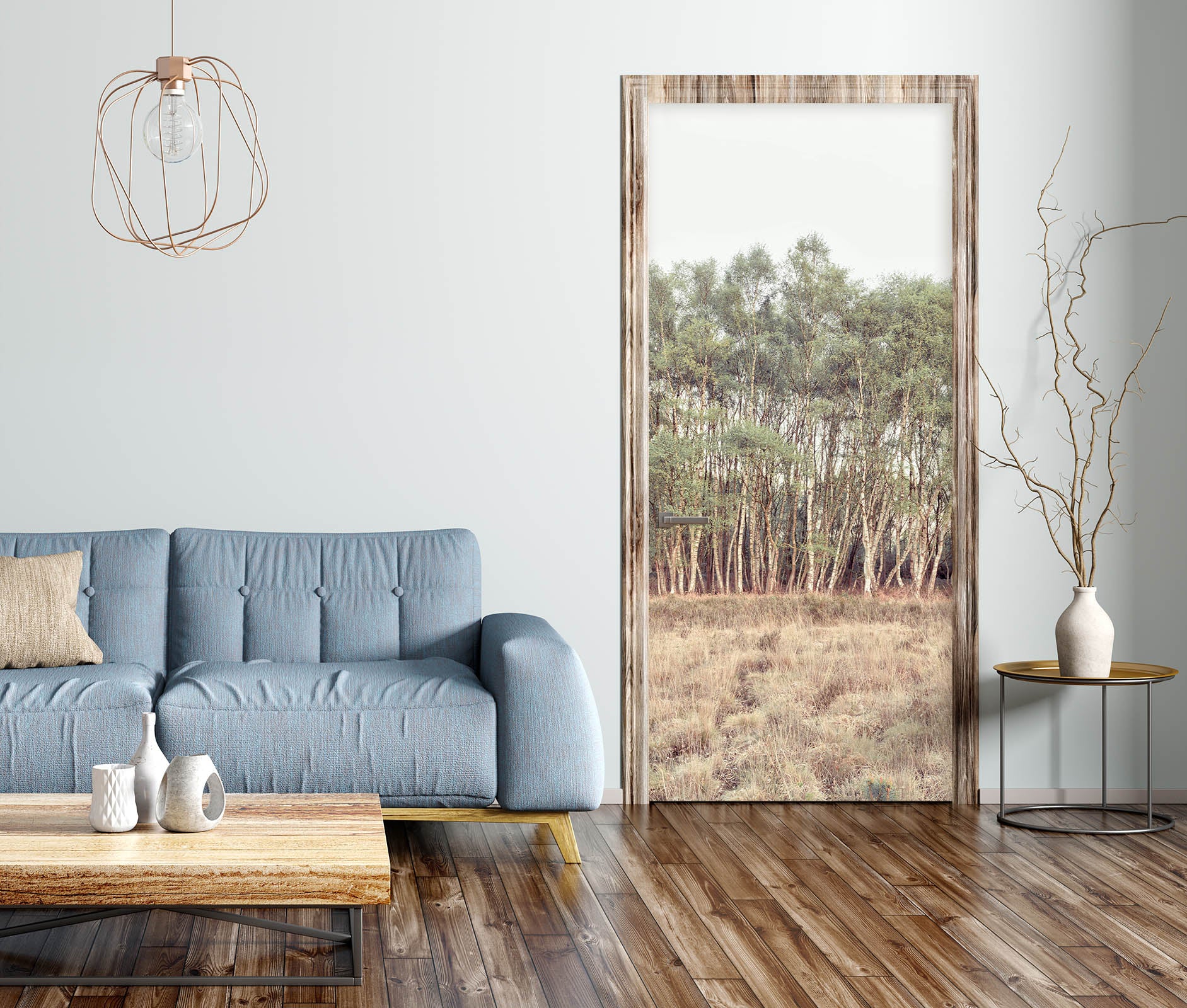 3D Woods Meadow 101218 Assaf Frank Door Mural