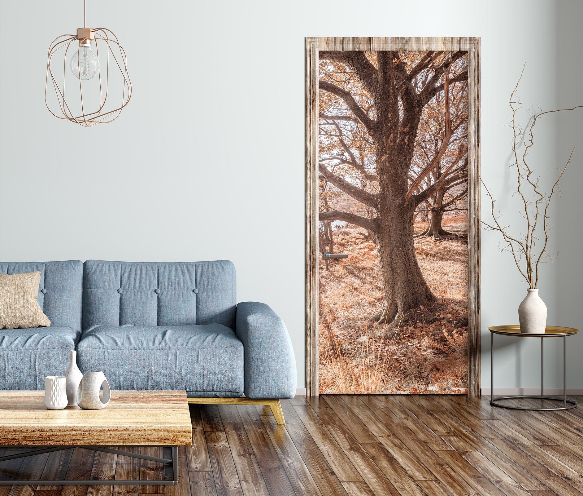 3D Trees 10214 Assaf Frank Door Mural