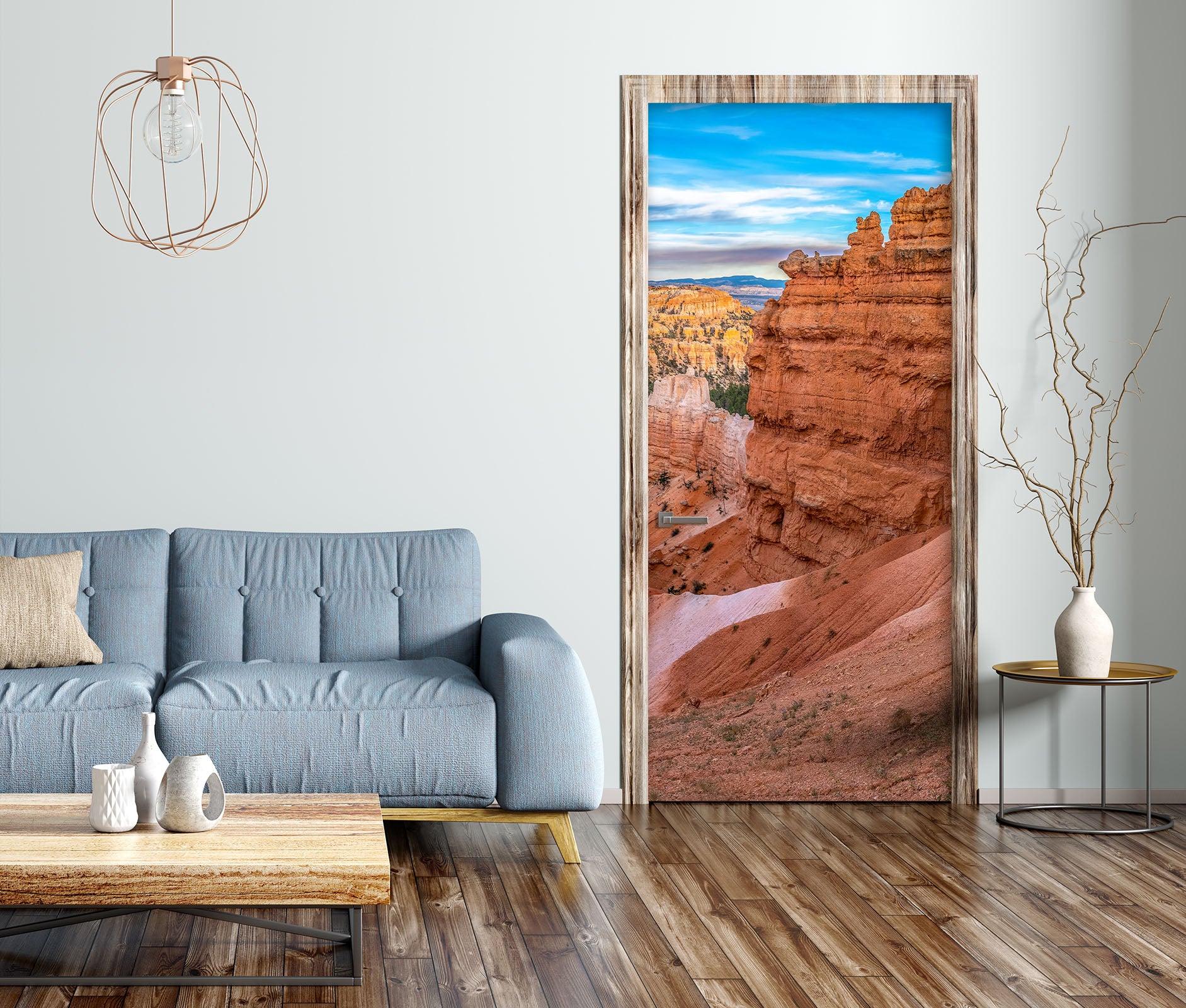 3D Red Rock Landscape 119219 Marco Carmassi Door Mural