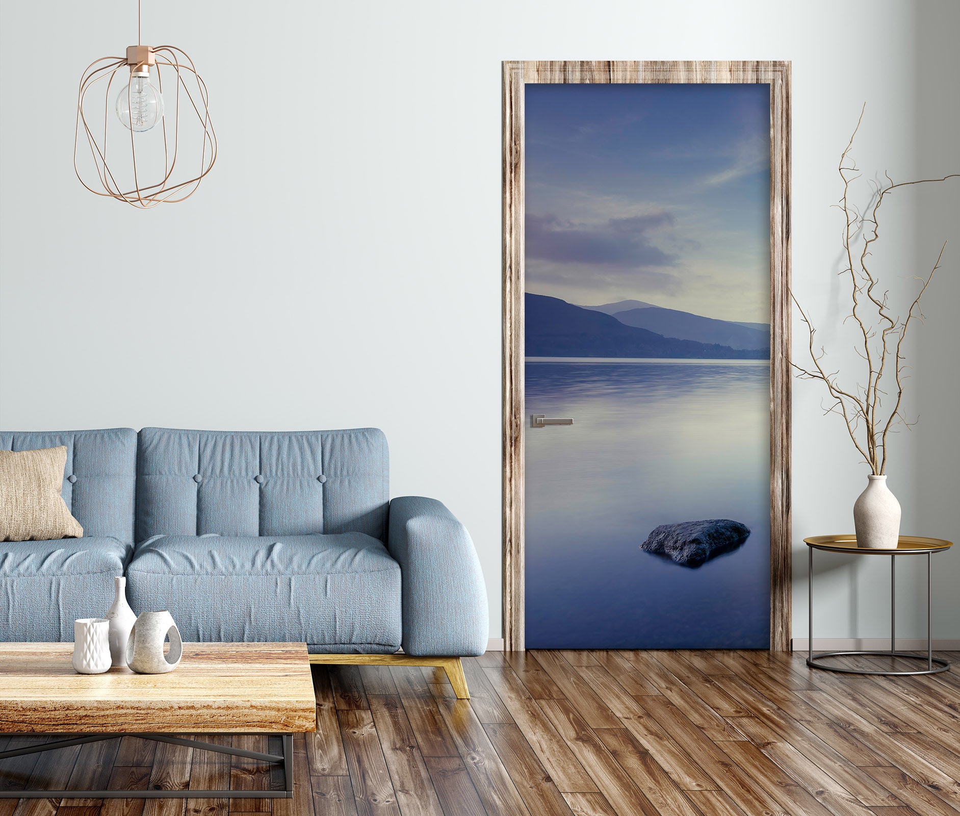 3D Landscape 10675 Assaf Frank Door Mural