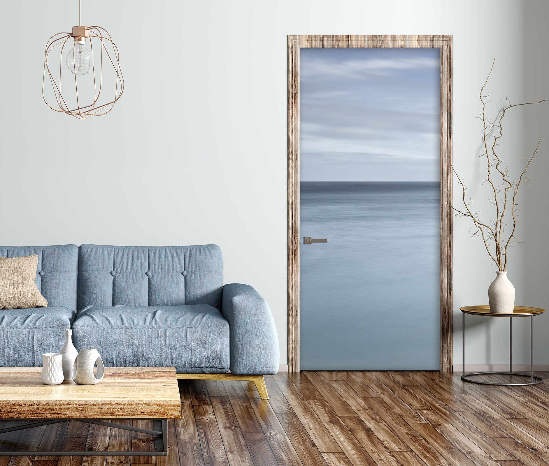 3D Calm Water Surface 106155 Assaf Frank Door Mural